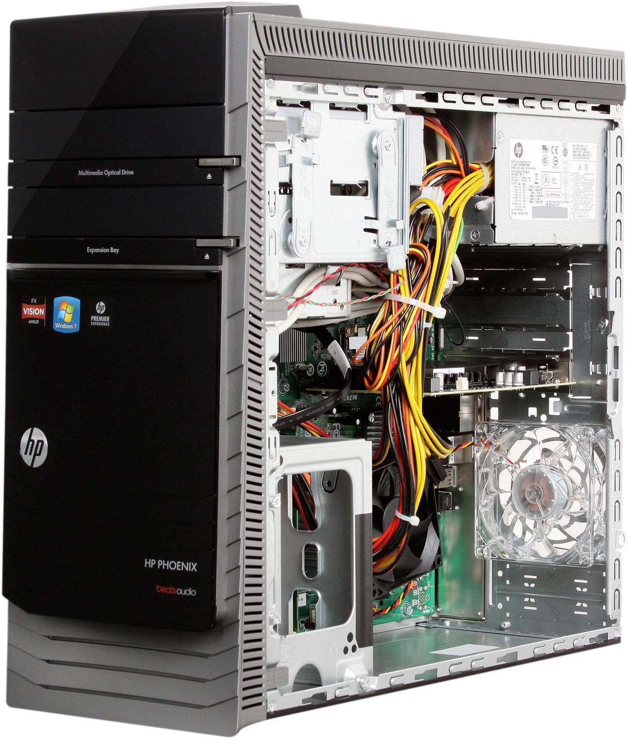 Alt view image 7 of 10 - HP Desktop PC Pavilion HPE Phoenix HPE h9-1130 (QW789AA#ABA) AMD FX-Series FX-8120 8GB DDR3 2TB HDD AMD Radeon HD 7670 1GB GDDR5 Windows 7 Home Premium 64-Bit