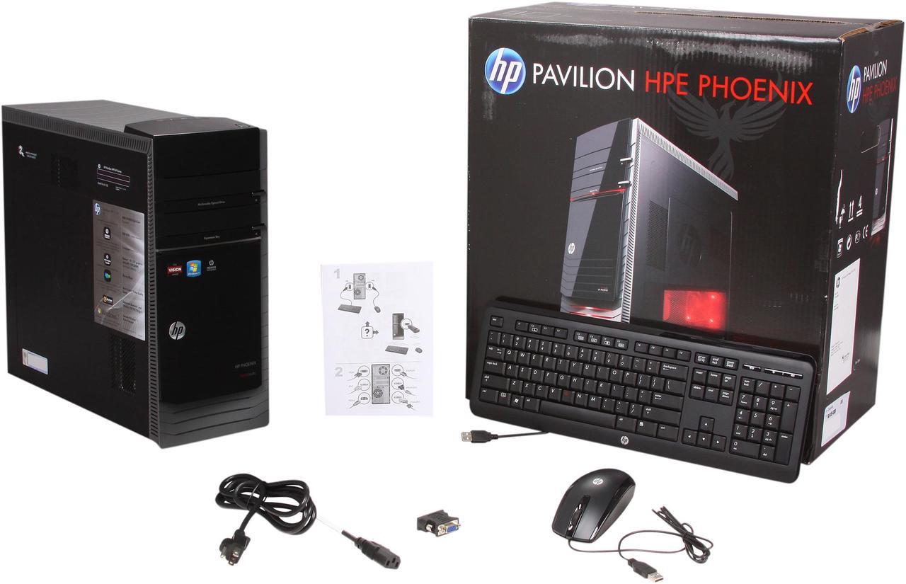 Alt view image 10 of 10 - HP Desktop PC Pavilion HPE Phoenix HPE h9-1130 (QW789AA#ABA) AMD FX-Series FX-8120 8GB DDR3 2TB HDD AMD Radeon HD 7670 1GB GDDR5 Windows 7 Home Premium 64-Bit