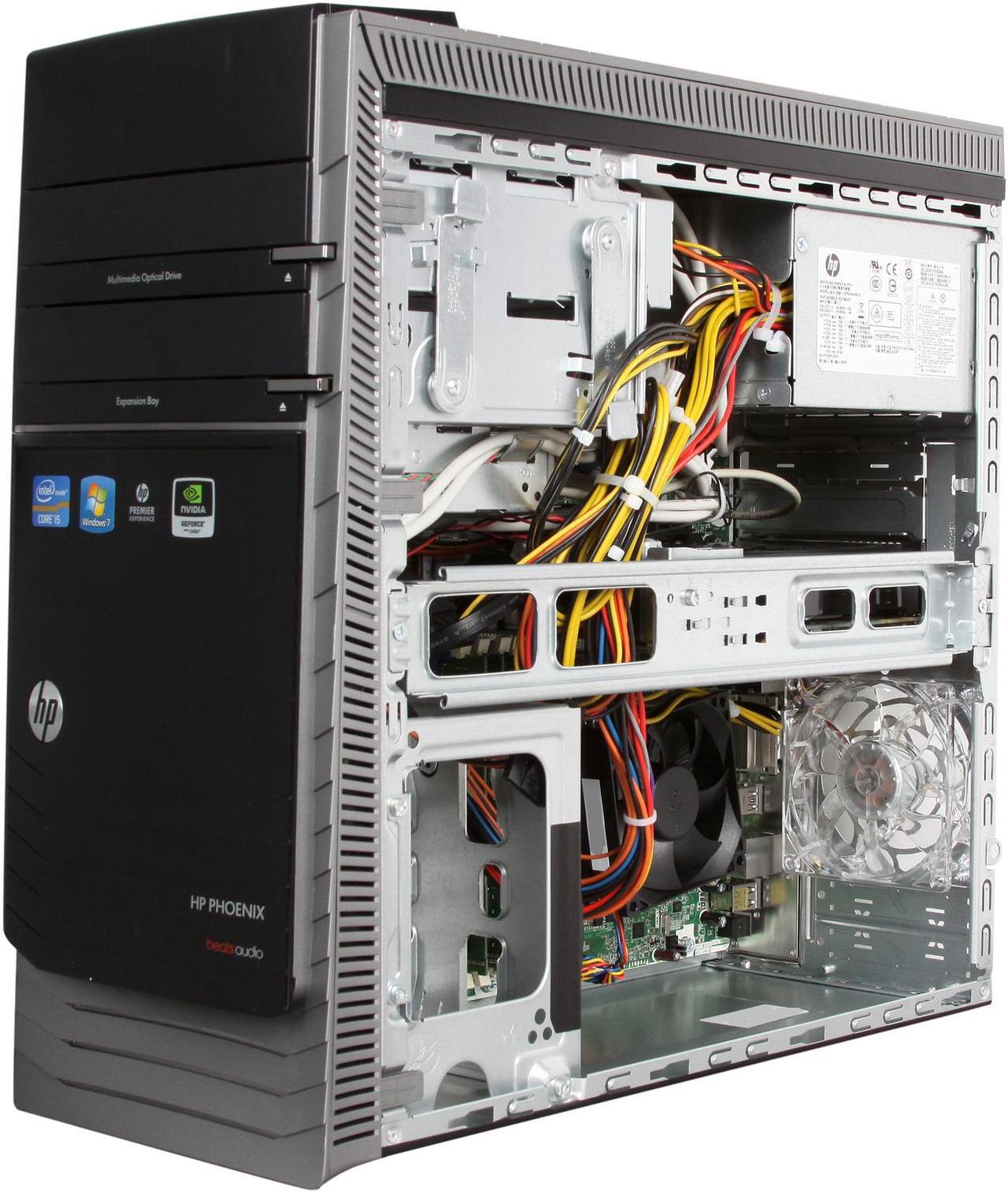 Alt view image 7 of 10 - HP Desktop PC Pavilion HPE Phoenix HPE h9-1150 (QW790AA#ABA) Intel Core i5-3550 10GB DDR3 2TB HDD NVIDIA GeForce GTX 550 Ti 1GB GDDR5 Windows 7 Home Premium 64-Bit