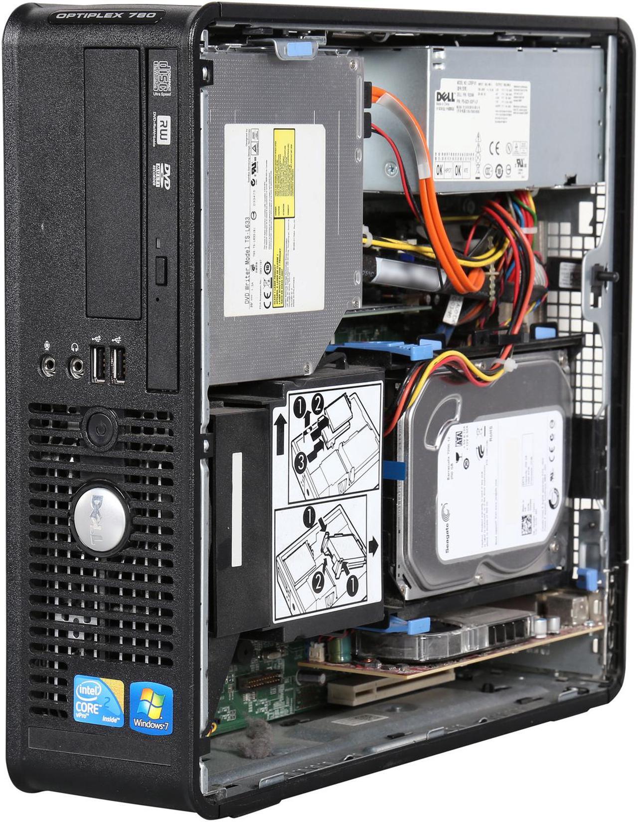 Alt view image 7 of 10 - Dell Optiplex 780 Desktop PC with Intel Core 2 Quad 2.66GHz, 2GB RAM, 250GB HDD, Windows 7 Professional 64 Bit