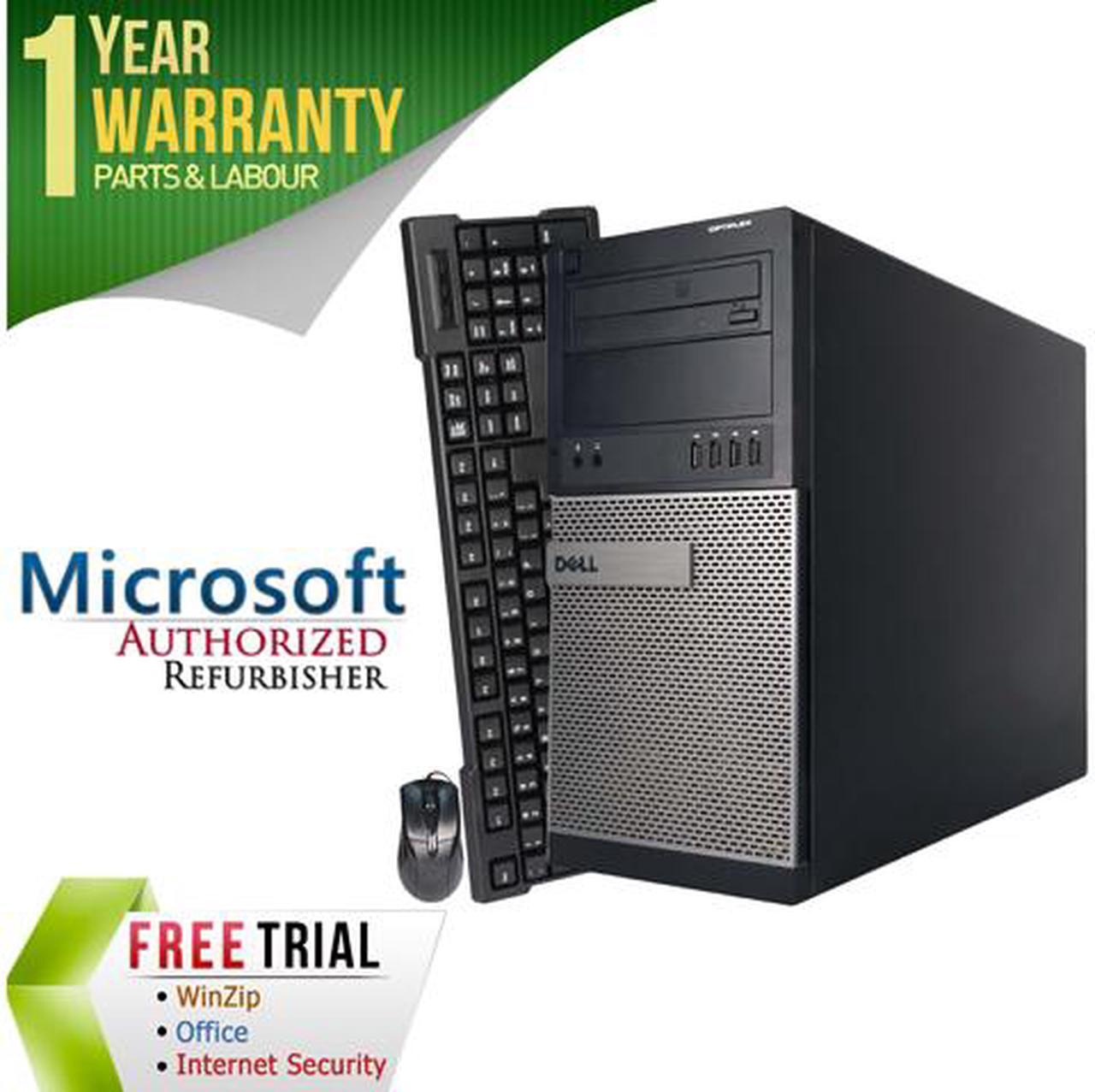 DELL Desktop Computer 790 Intel Core i3-2100 4GB DDR3 250GB HDD Windows 7 Professional 64-bit