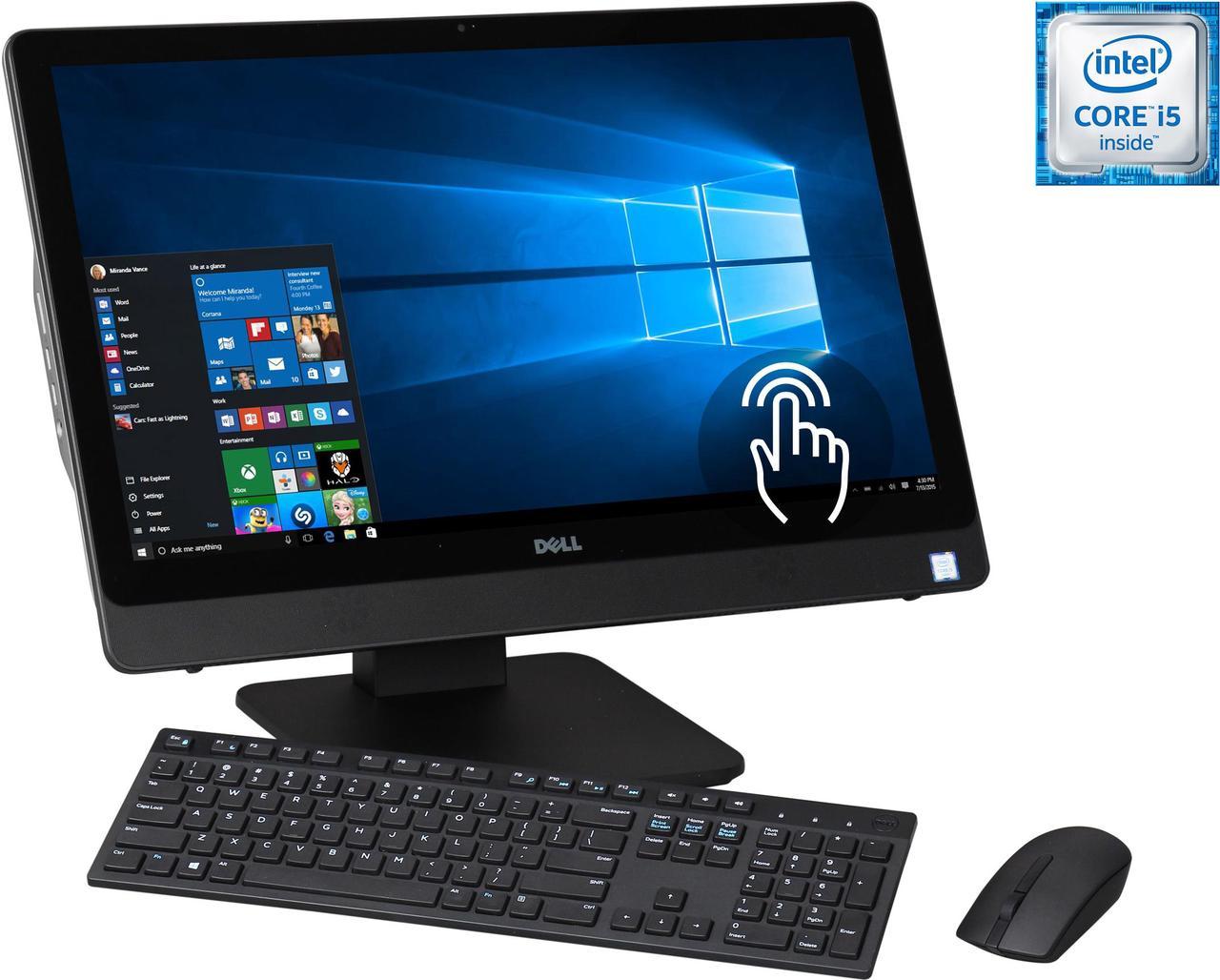 DELL All-in-One Computer Inspiron i5459-4020SLV Intel Core i5-6400T 8GB DDR3 1TB HDD 23.8" Touchscreen Windows 10 Home 64-Bit