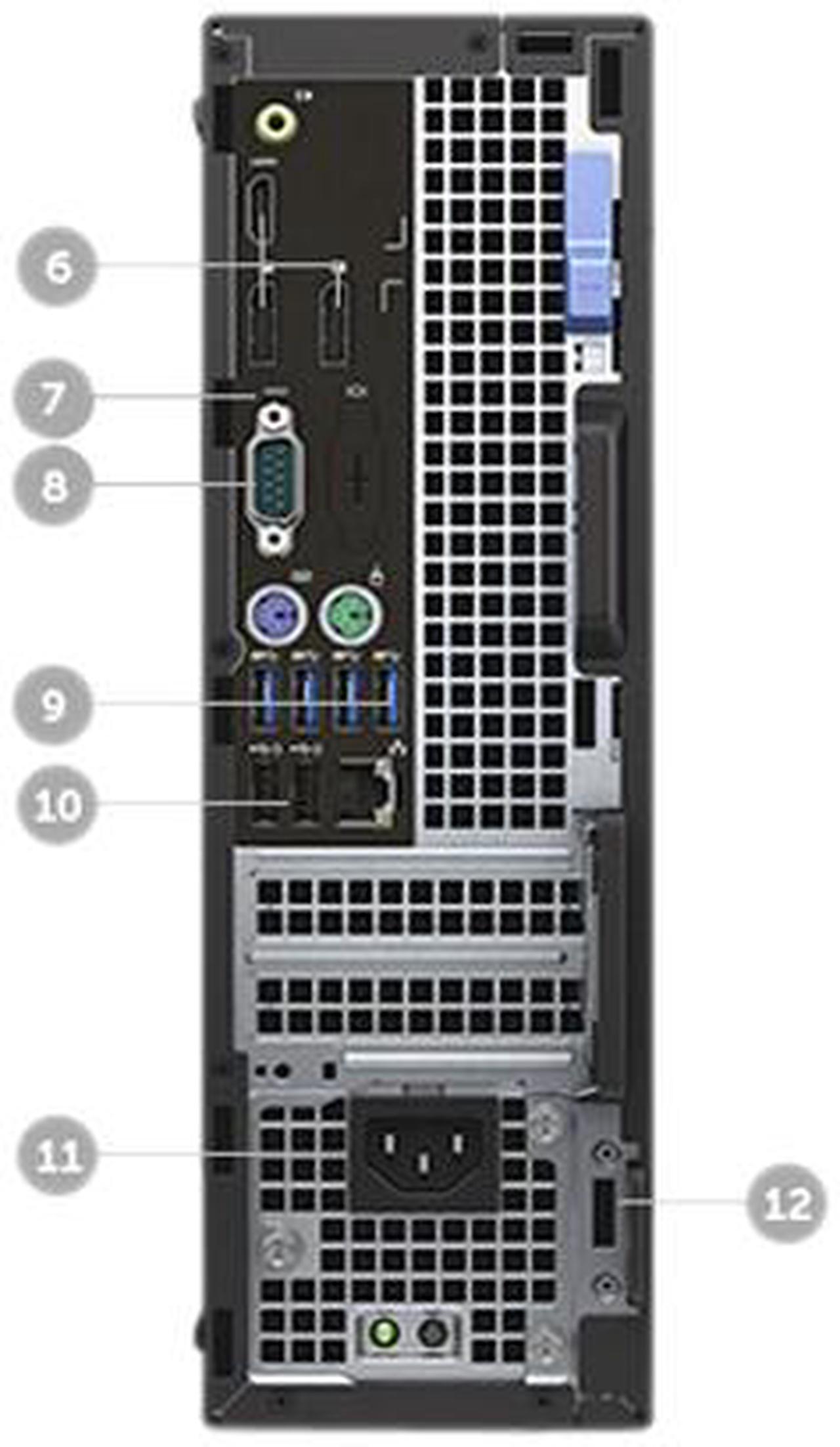 Alt view image 3 of 3 - DELL Desktop Computer OptiPlex 7040 (VV17X) Intel Core i5-6500 8GB DDR4 500GB HDD Intel HD Graphics 530 Windows 7 Professional (Includes Windows 10 Pro License)