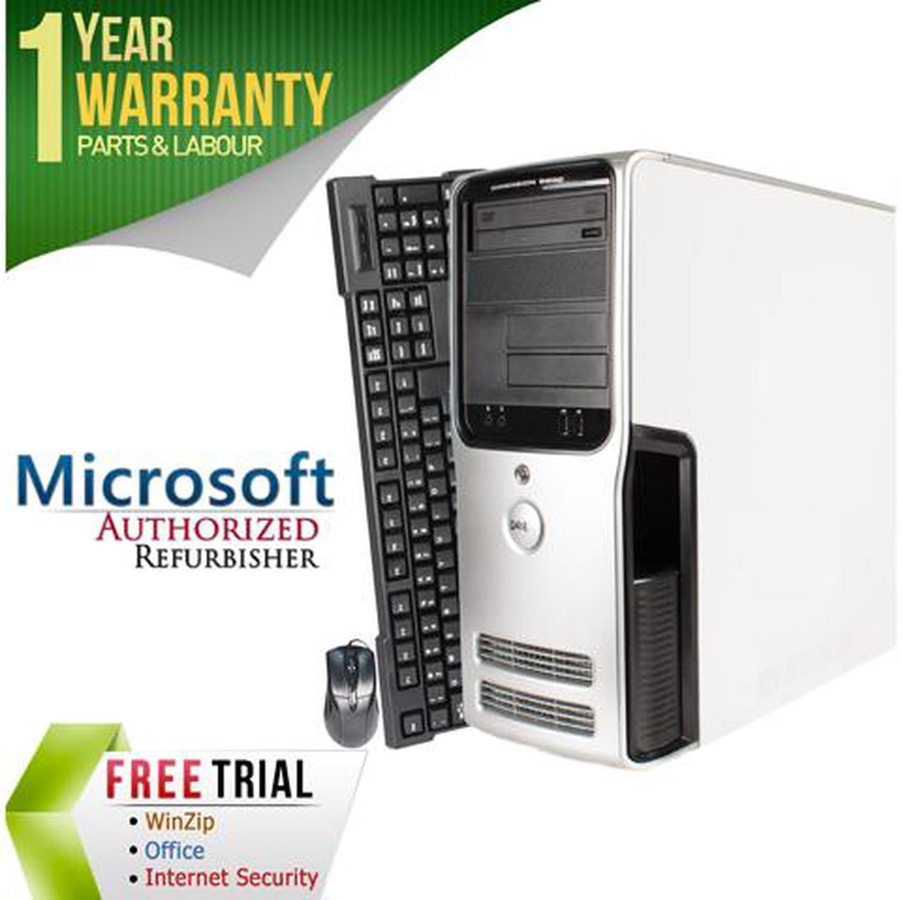 Main image of DELL Desktop Computer Dimension Dimension 9200-Tower Intel Core 2 Duo E6600 4GB DDR2 160GB HDD NVIDIA NVS 285 Windows 10 Pro Multi-Language, English / Spanish