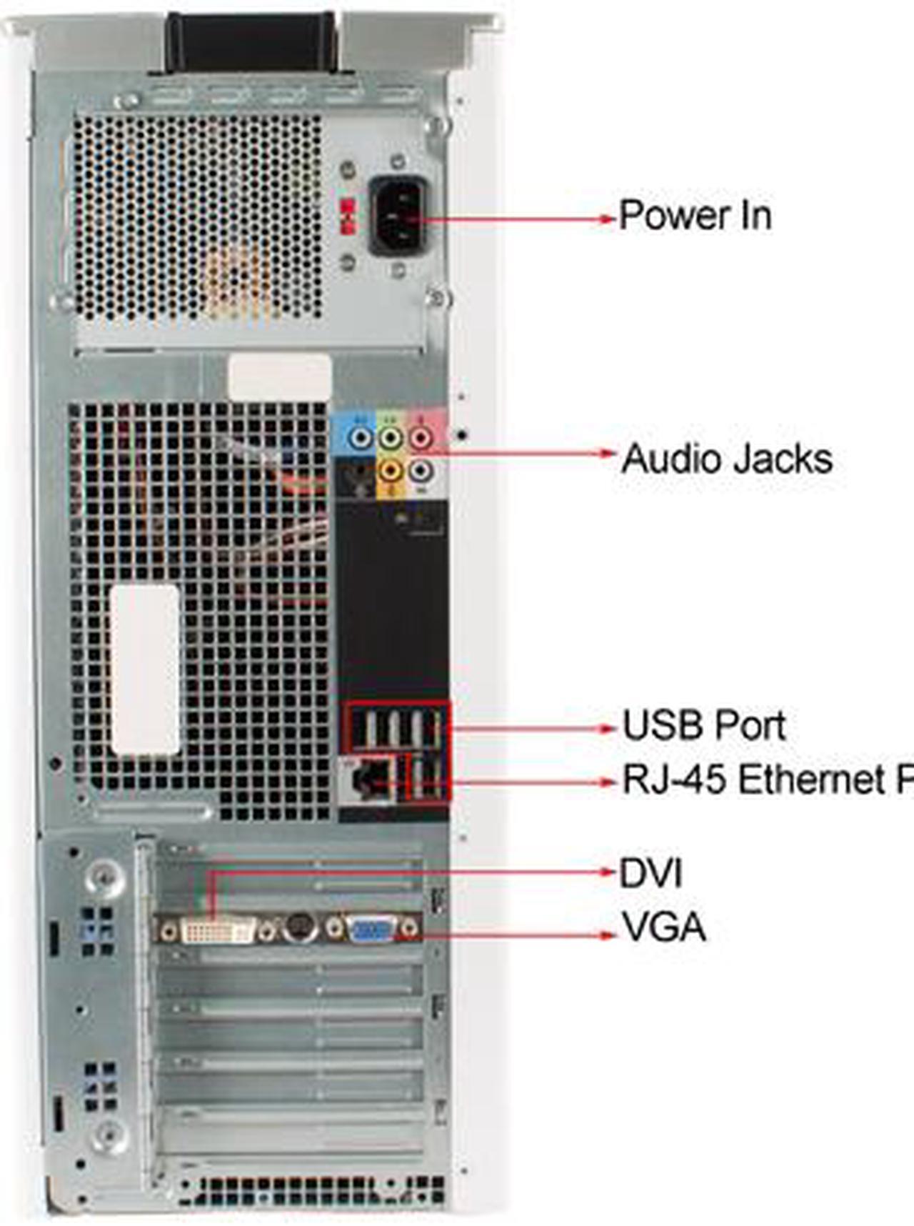 Alt view image 4 of 4 - DELL Desktop Computer Dimension Dimension 9200-Tower Intel Core 2 Duo E6600 4GB DDR2 160GB HDD NVIDIA NVS 285 Windows 10 Pro Multi-Language, English / Spanish