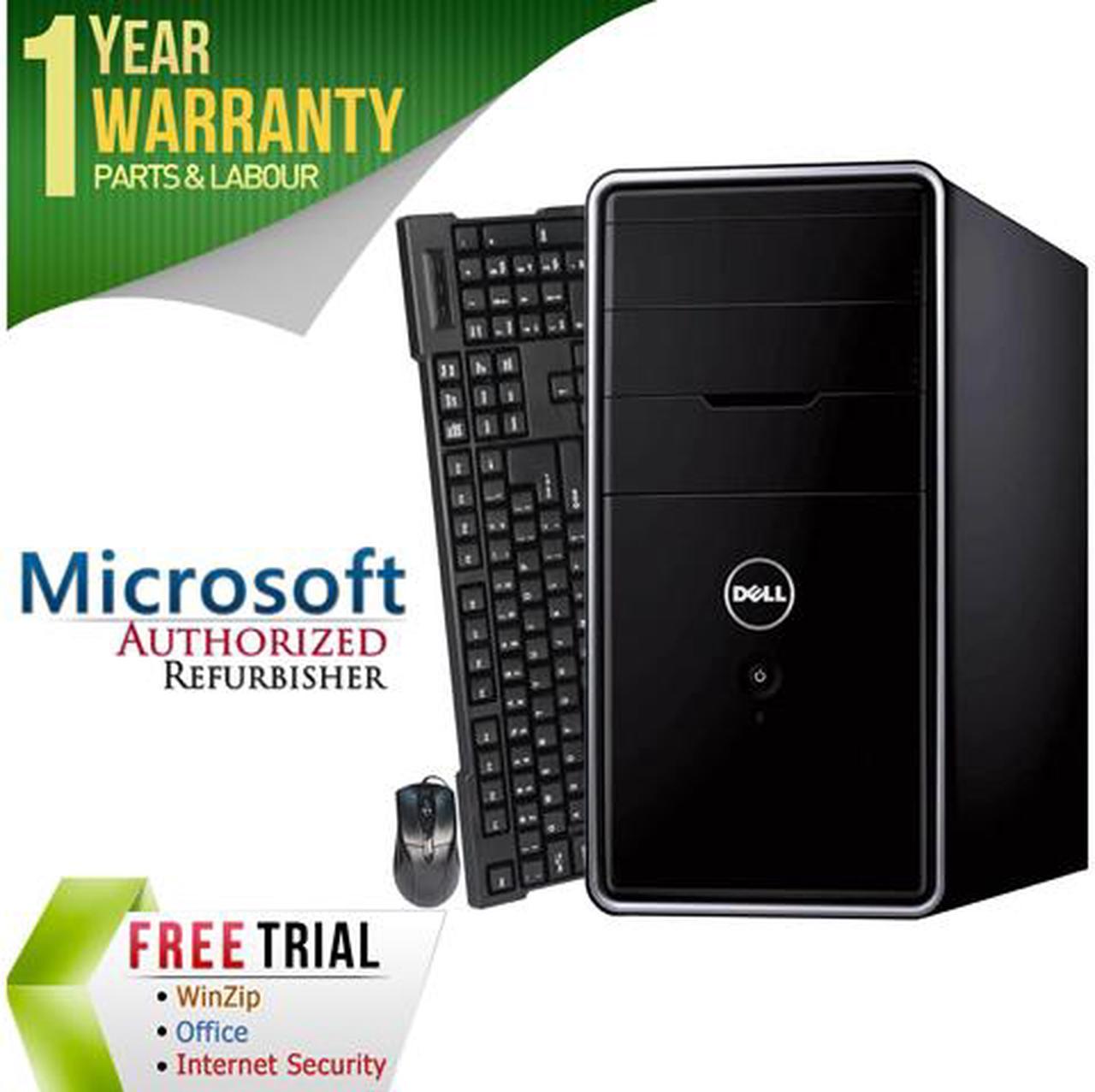 DELL Desktop Computer Inspiron 660-Tower Intel Core i5-3330 8GB DDR3 1TB HDD Intel HD Graphics 2500 Windows 10 Pro Multi-Language, English / Spanish