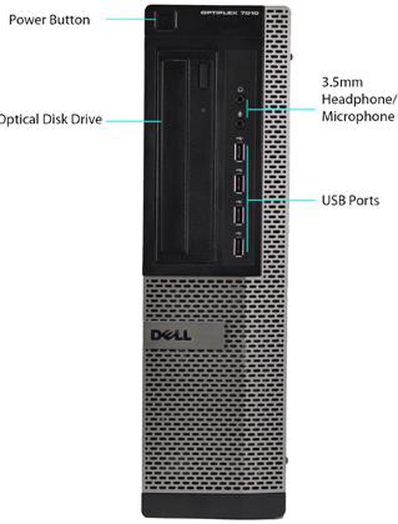 Alt view image 2 of 3 - DELL 7010 Desktop Computer Intel Core i5 3rd Gen 3470 (3.20 GHz) 16 GB 2 TB HDD Windows 10 Pro 64-Bit