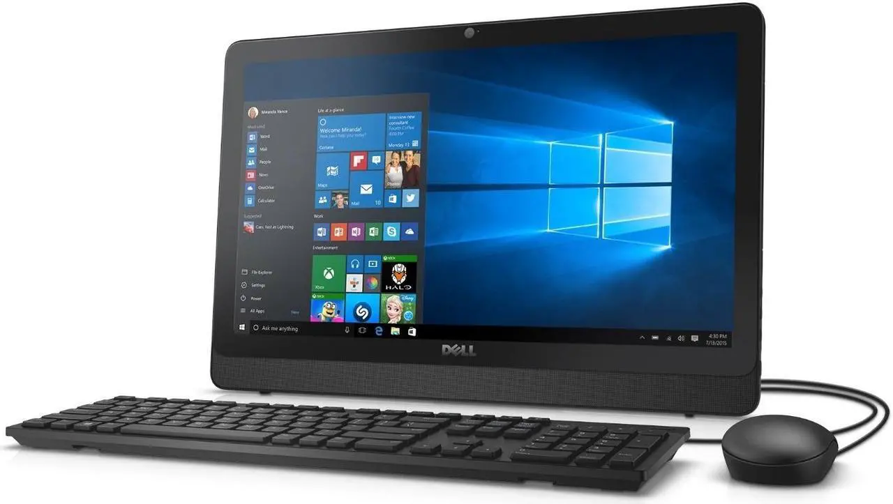 Main image of Dell Inspiron 20-3052 Intel Pentium N3700 X4 1.6GHz 4GB 1TB 19.5",Black (Certified Refurbished)