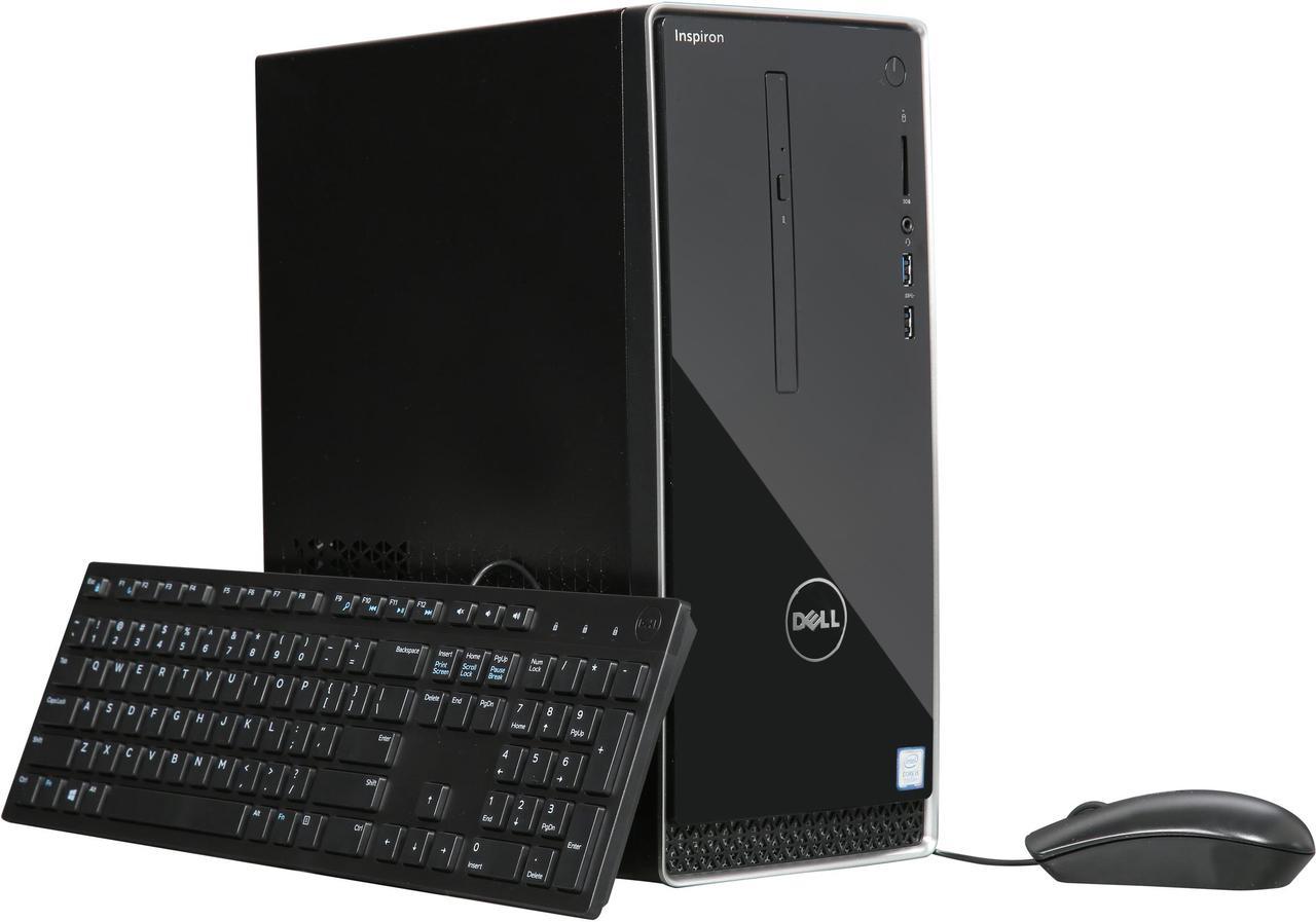 DELL Desktop Computer Inspiron 3668 i3668-5168BLK Intel Core i5-7400 8GB DDR4 1TB HDD Intel HD Graphics 630 Windows 10 Home 64-Bit