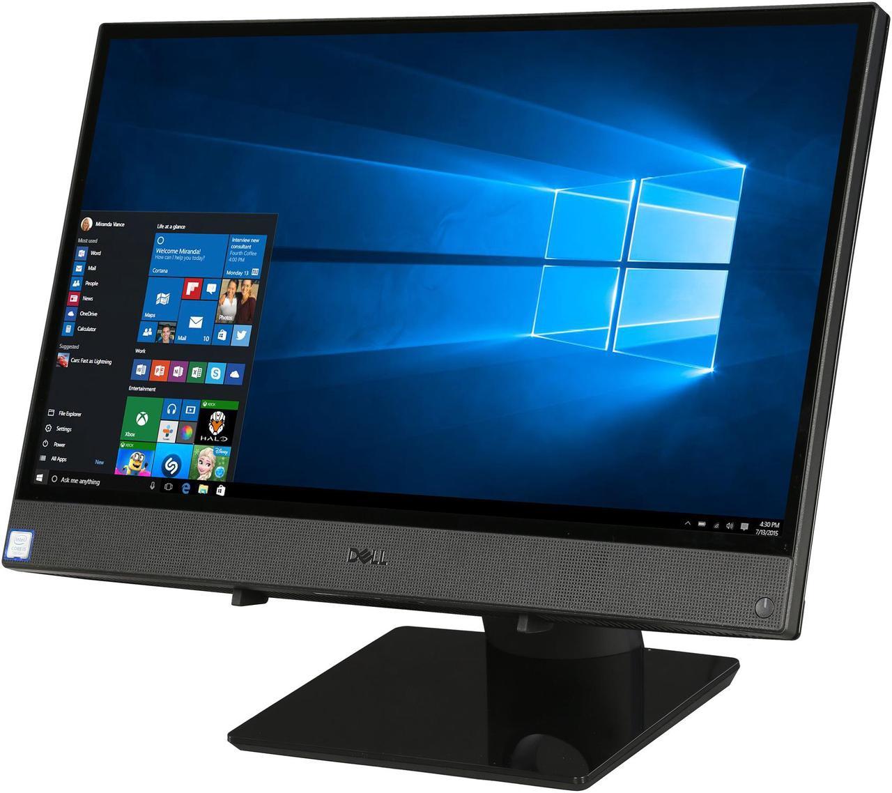 DELL All-in-One Computer Inspiron 3277 i3277-5071BLK Intel Core i5-7200U 8GB DDR4 1TB HDD 21.5" Touchscreen Windows 10 Home 64-Bit