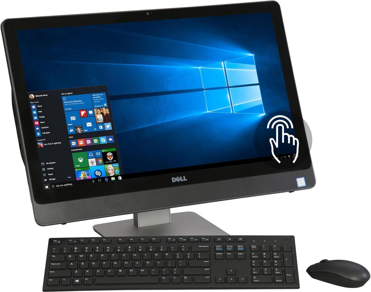 Main image of DELL All-in-One Computer Inspiron 3464 i3464-5007BLK-PUS Intel Core i5-7200U 8GB DDR4 1TB HDD 23.8" Touchscreen Windows 10 Home 64-Bit