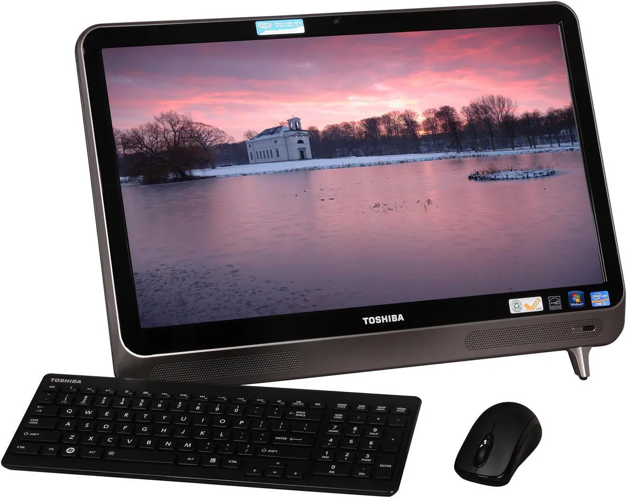 Main image of Toshiba All-in-One PC LX835-D3210 (PQQ14U-005001) Intel Core i3-2370M 6GB DDR3 1TB HDD 23" Windows 7 Home Premium 64-Bit