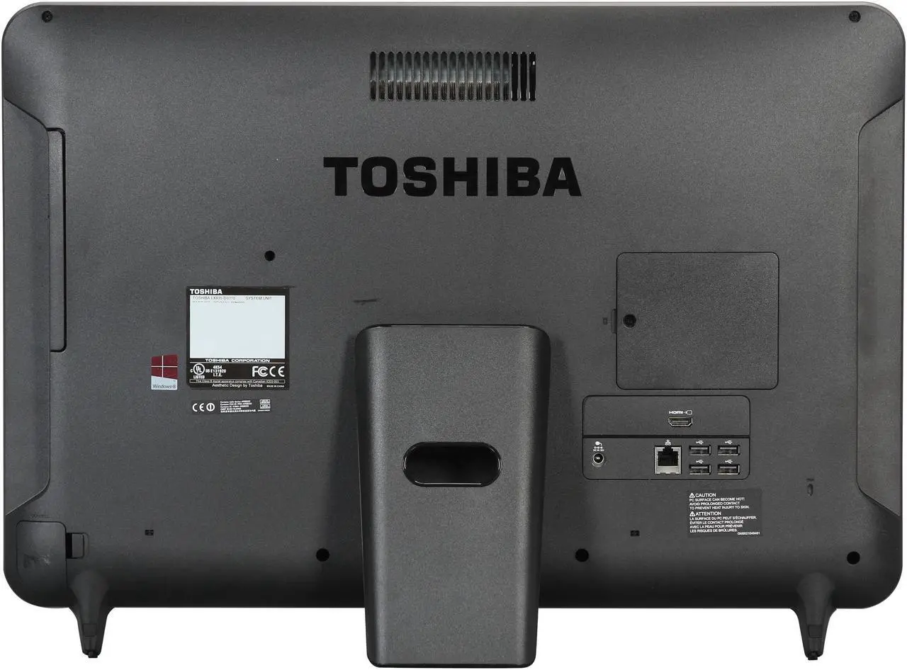 Alt view image 5 of 7 - Toshiba All-in-One PC LX835-D3310 (PQQ18U-00N009) Intel Core i3-3110M 6GB DDR3 1TB HDD 23" Windows 8