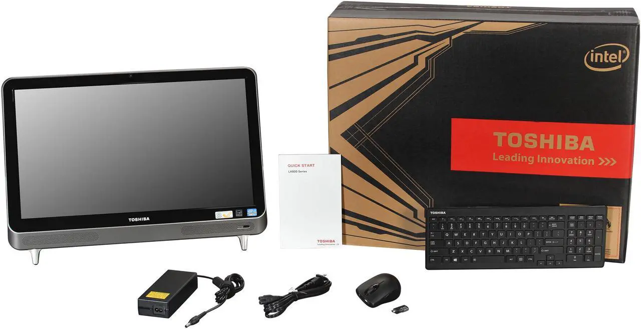 Alt view image 7 of 7 - Toshiba All-in-One PC LX835-D3310 (PQQ18U-00N009) Intel Core i3-3110M 6GB DDR3 1TB HDD 23" Windows 8