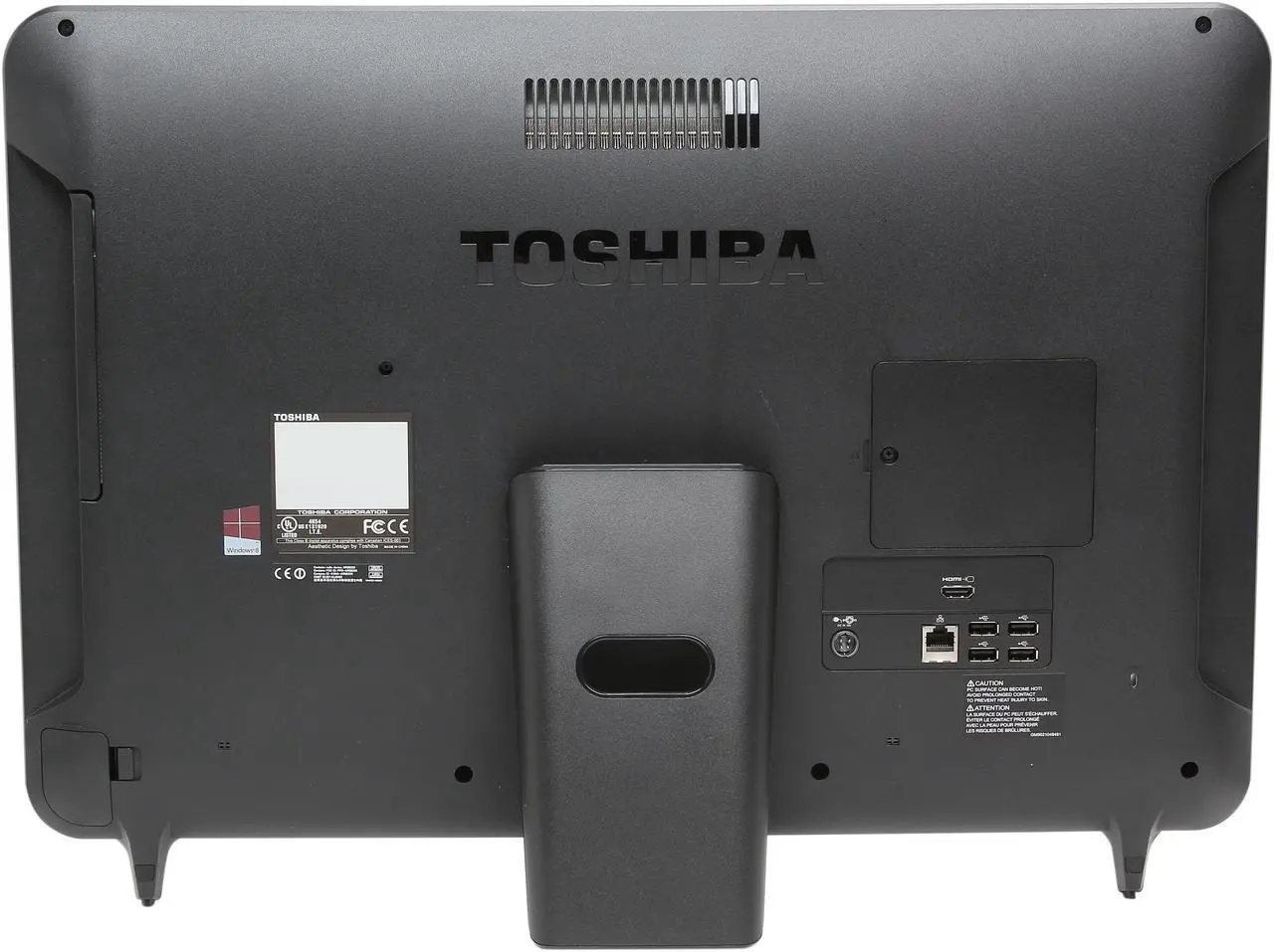 Alt view image 5 of 7 - Toshiba All-in-One PC LX835-D3380 (PQQ19U-009004) Intel Core i7-3630QM 8GB DDR3 2TB HDD 23" Touchscreen Windows 8