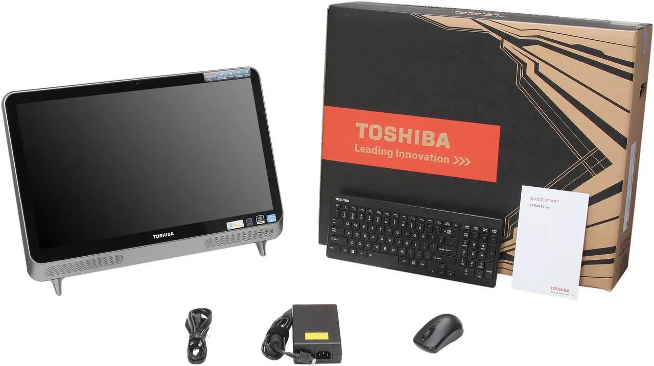 Alt view image 7 of 7 - Toshiba All-in-One PC LX835-D3380 (PQQ19U-009004) Intel Core i7-3630QM 8GB DDR3 2TB HDD 23" Touchscreen Windows 8