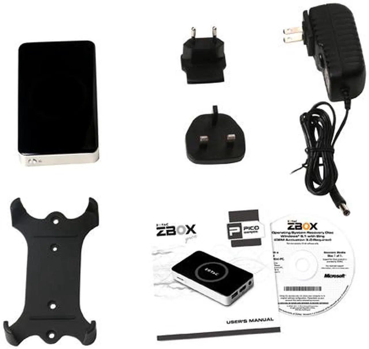 Alt view image 11 of 14 - Zotac Mini PC ZBOX ZBOX-PI320-W2 Z3735F (1.33 GHz) 2GB DDR3 32GB eMMC SSD Intel HD Graphics Windows 8.1 with Bing