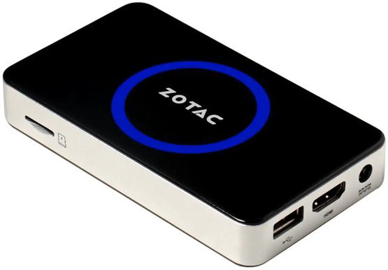 Alt view image 2 of 14 - Zotac Mini PC ZBOX ZBOX-PI320-W2 Z3735F (1.33 GHz) 2GB DDR3 32GB eMMC SSD Intel HD Graphics Windows 8.1 with Bing