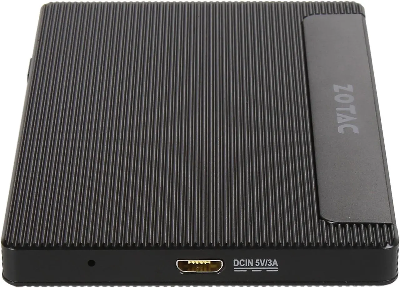 Alt view image 4 of 6 - ZOTAC ZBOX Pico PI225 Ultra Slim Fan-less Mini PC Intel N3350 Dual-Core 1.10 GHz CPU Intel HD Graphics 500 4 GB LPDDR3 Memory 32 GB Storage Windows 10 Home 64-Bit Dual Display 4K Ready ZBOX-PI225-W2B