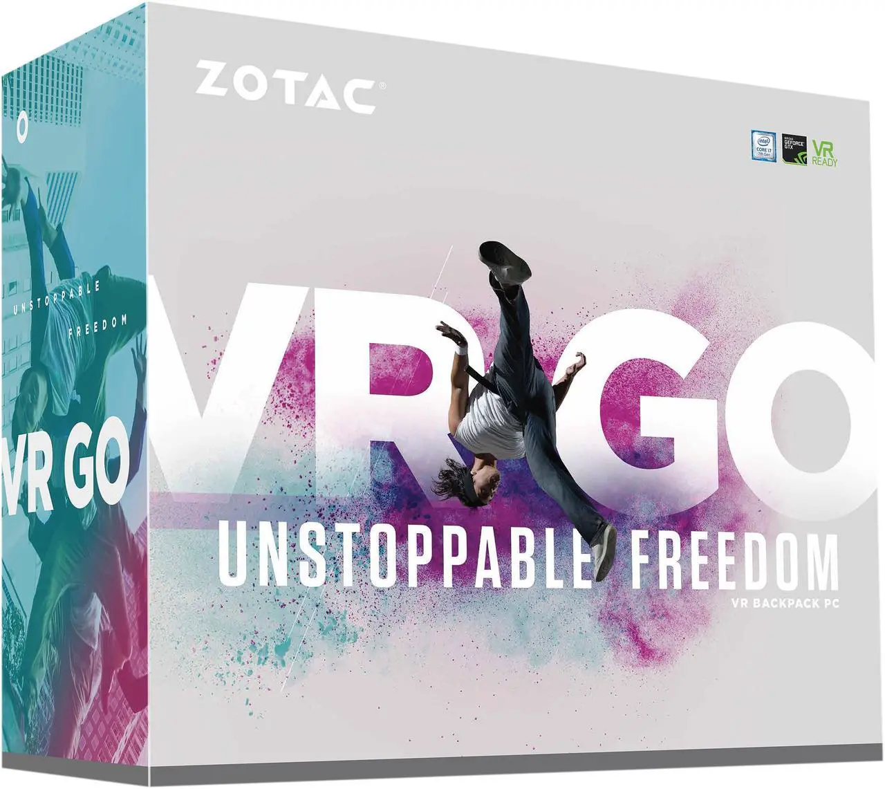 Alt view image 11 of 11 - ZOTAC VR GO VR Ready Backpack Gaming PC Intel 7th Gen Core i7 Quad-core Processor NVIDIA GeForce GTX 1070 8 GB GDDR5 Graphics 16 GB DDR4 Memory 240 GB SSD Windows 10 Home Whisper Quiet ZBOX-VR7N71-W2B-U