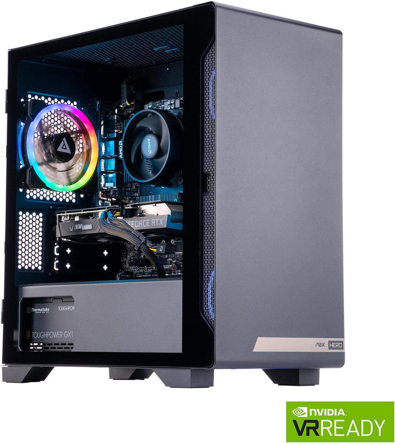 Zotac MEK HERO G1 A5636 Gaming Desktop, AMD Ryzen 5 5600X, Nvidia GeForce RTX 3060, 16GB DDR4, 500GB PCIe NVMe SSD + 1TB HDD, Windows 10 Home 64-bit, GH3060A5600X01BAUW2B