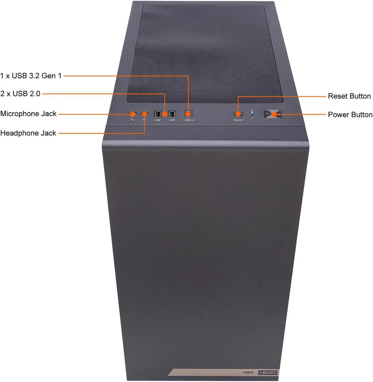 Alt view image 7 of 11 - ZOTAC Gaming MEK HERO G1 A5837 Gaming Desktop - Ryzen 7 5000 Series 5800X (3.80 GHz) NVIDIA GeForce RTX 3070 8 GB Dual-Channel 16 GB DDR4 1 TB HDD 1 TB PCIe NVMe SSD 240MM D-RGB Liquid Cooler Windows 10 Home 64-bit
