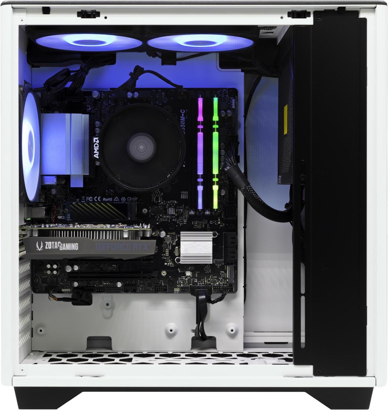 Alt view image 4 of 7 - ZOTAC MEK AI Enhanced Gaming Desktop PC, AMD Ryzen 5 5500, Nvidia GeForce RTX 3050, 16GB DDR4 RGB, 500GB NVMe M.2 SSD, Windows 11 Home 64-bit, MEK3050A55000V6