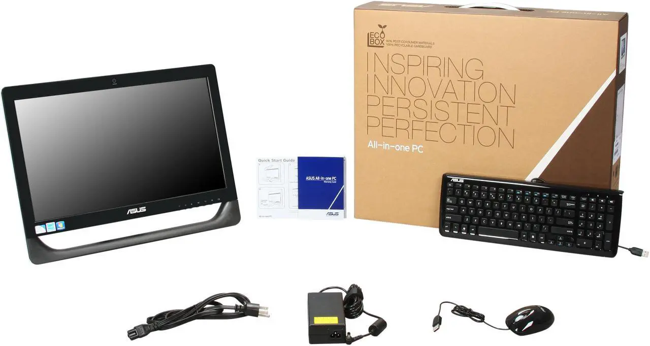 Alt view image 7 of 7 - ASUS All-in-One PC ET2011ET-B008G Intel Pentium E5800 4GB DDR3 500GB HDD 20.0" Touchscreen Windows 7 Professional 64-bit