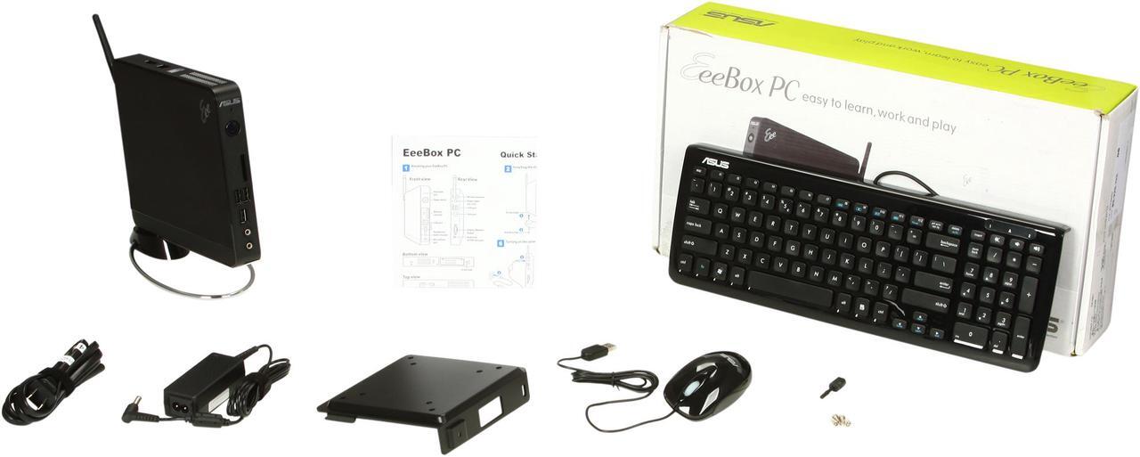 Alt view image 6 of 6 - ASUS Nettop Eee Box EB1007-B007F Intel Atom D410 2GB DDR2 250GB HDD Intel GMA 3150 Windows 7 Professional 32-bit