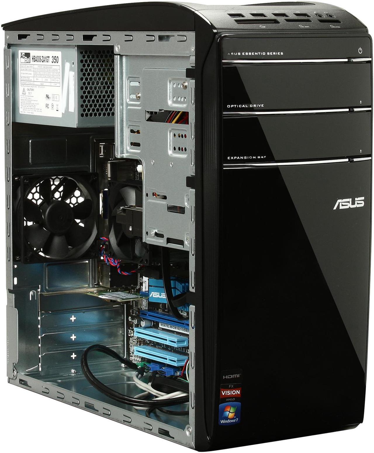 Alt view image 7 of 9 - ASUS Desktop PC CM1831-US-3AD AMD FX-Series FX-8120 8GB DDR3 2TB HDD ATI Radeon 3000 IGP Windows 7 Home Premium 64-Bit