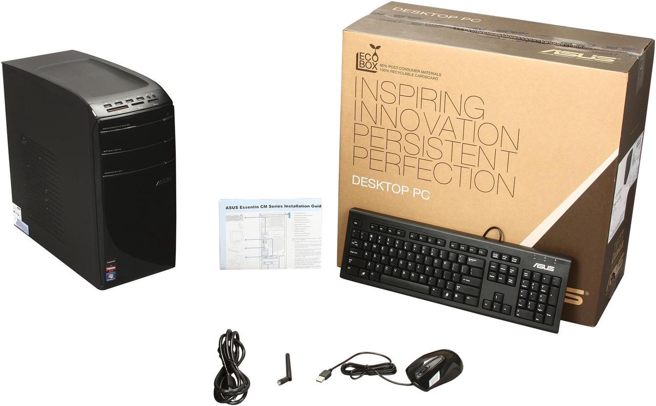 Alt view image 9 of 9 - ASUS Desktop PC CM1831-US-3AD AMD FX-Series FX-8120 8GB DDR3 2TB HDD ATI Radeon 3000 IGP Windows 7 Home Premium 64-Bit