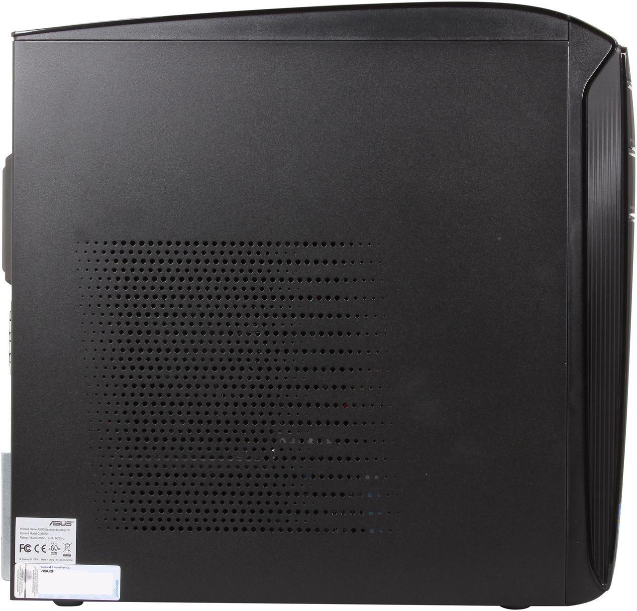 Alt view image 4 of 7 - ASUS Desktop PC Essentio CM6870-US-3AD Intel Core i7-3770 16GB DDR3 2TB HDD NVIDIA GeForce GT 620 2GB Windows 7 Home Premium 64-Bit