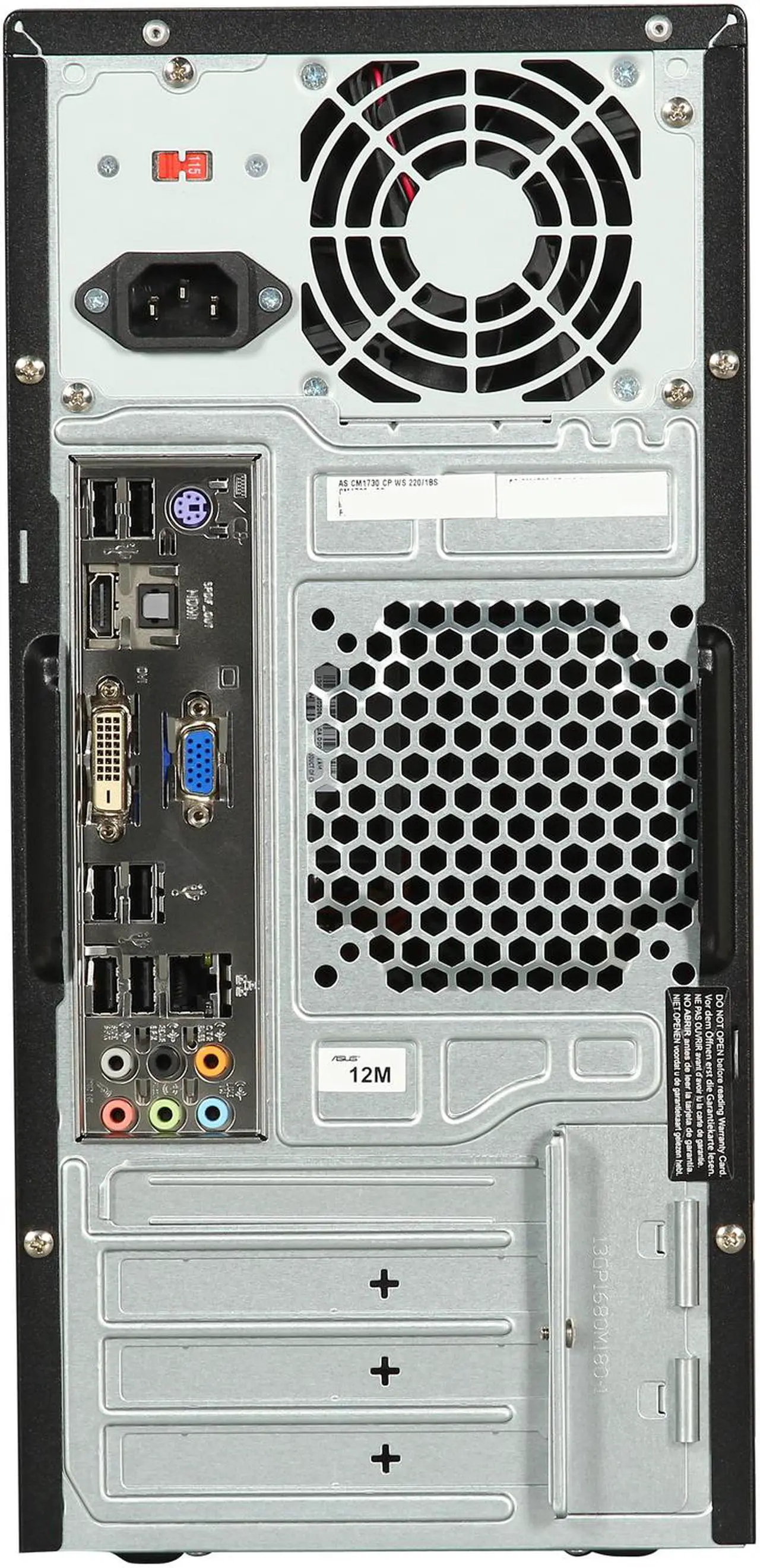 Alt view image 5 of 6 - ASUS Desktop PC Essentio CM1730-03 AMD Athlon II X2 220 4GB DDR3 1TB HDD ATI Radeon 3000 IGP Windows 7 Home Premium 64-Bit