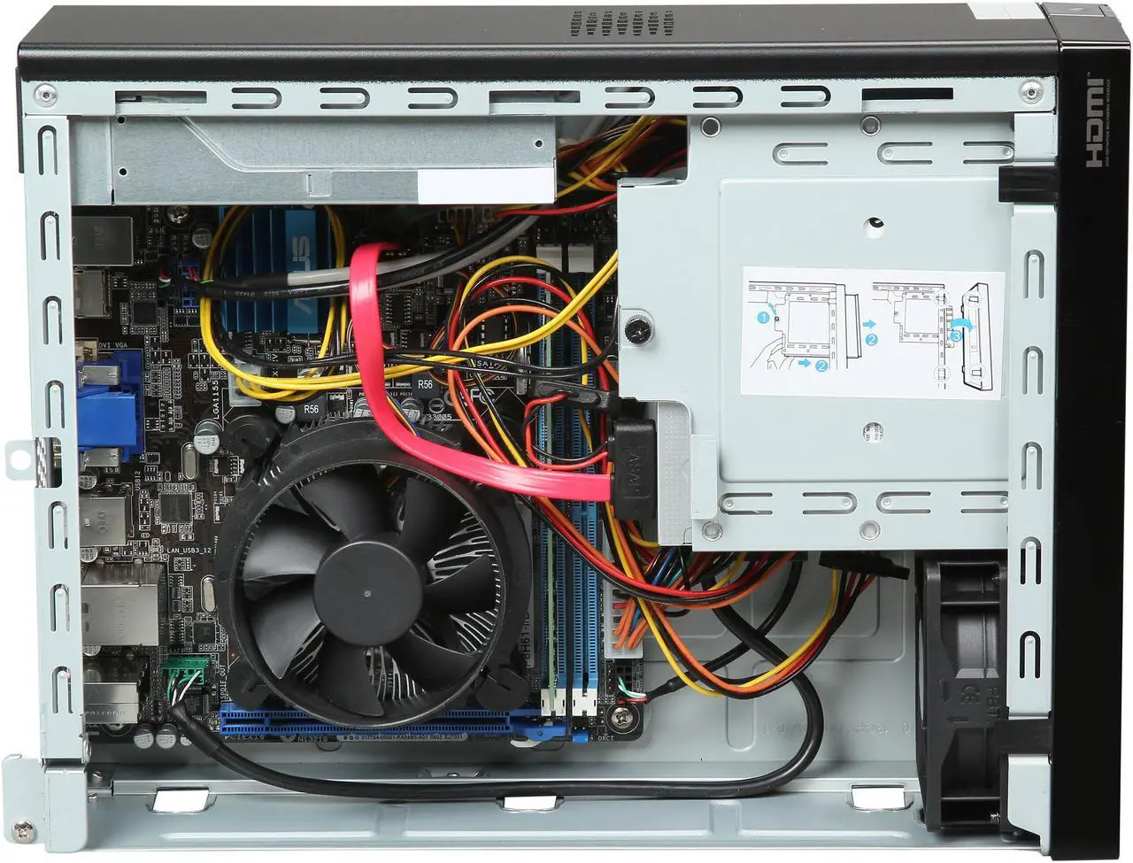 Alt view image 7 of 9 - ASUS BT6130-I33220066B Desktop PC Intel Core i3 3220(3.30GHz) 4GB DDR3 500GB HDD Capacity Intel HD Graphics 4000 Windows 7 Professional 64-Bit (with Windows 8 Pro upgrade disc)