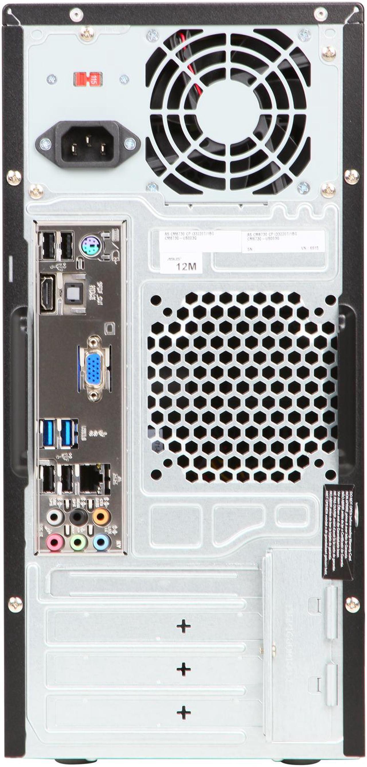 Alt view image 6 of 7 - ASUS Desktop PC CM6730-US003Q Intel Core i3-3220T 4GB DDR3 1TB HDD Intel HD Graphics 2500 Windows 7 Professional 64-Bit