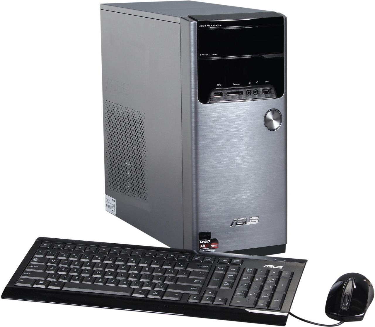 ASUS Desktop PC M32BF-US004S A8-Series APU A8-5500 (3.2 GHz) 4 GB DDR3 1 TB HDD AMD Radeon HD 7560D Windows 8.1 64-bit