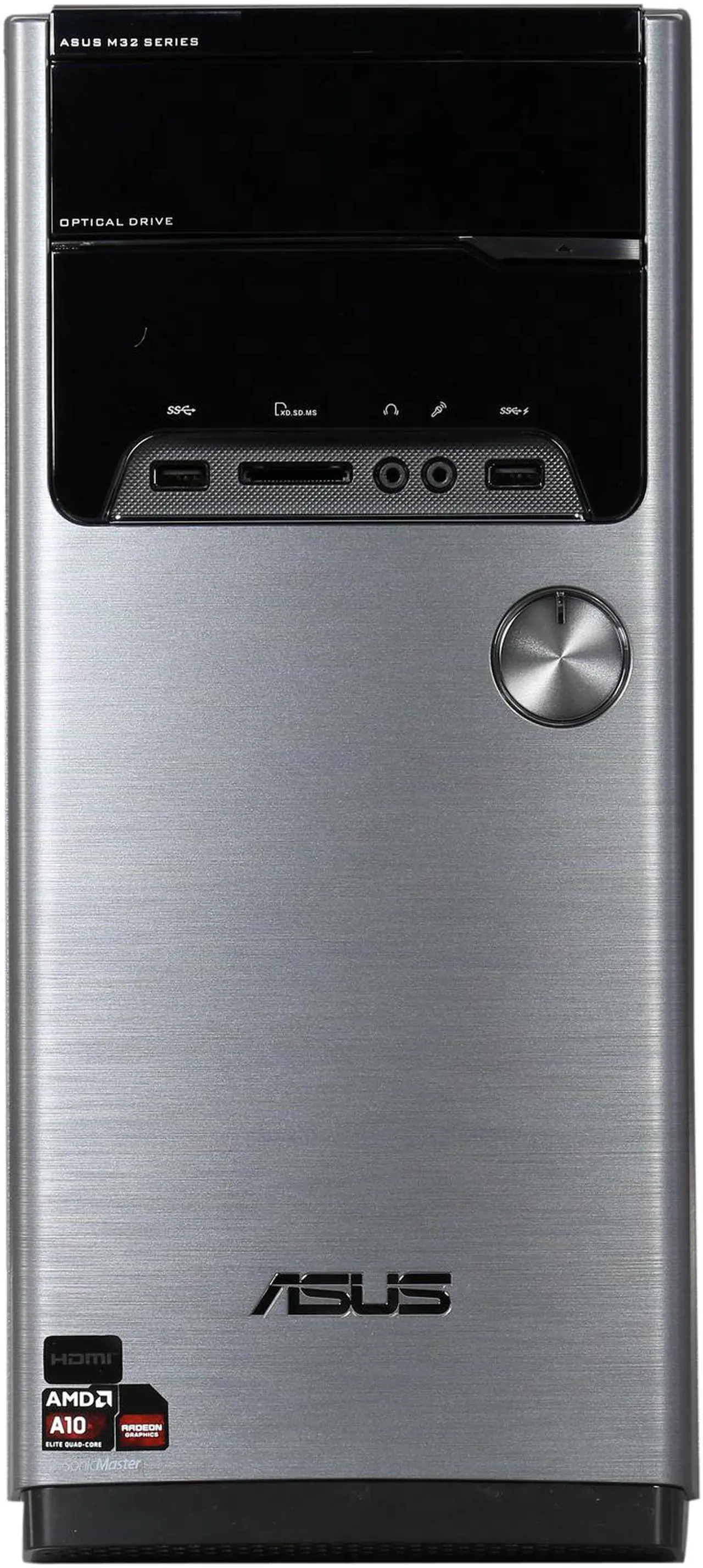 Alt view image 3 of 6 - ASUS Desktop PC M32BF-US011S A10-Series APU A10-7800 (3.50 GHz) 16 GB DDR3 3 TB HDD AMD Radeon R7 Windows 8.1 64-Bit