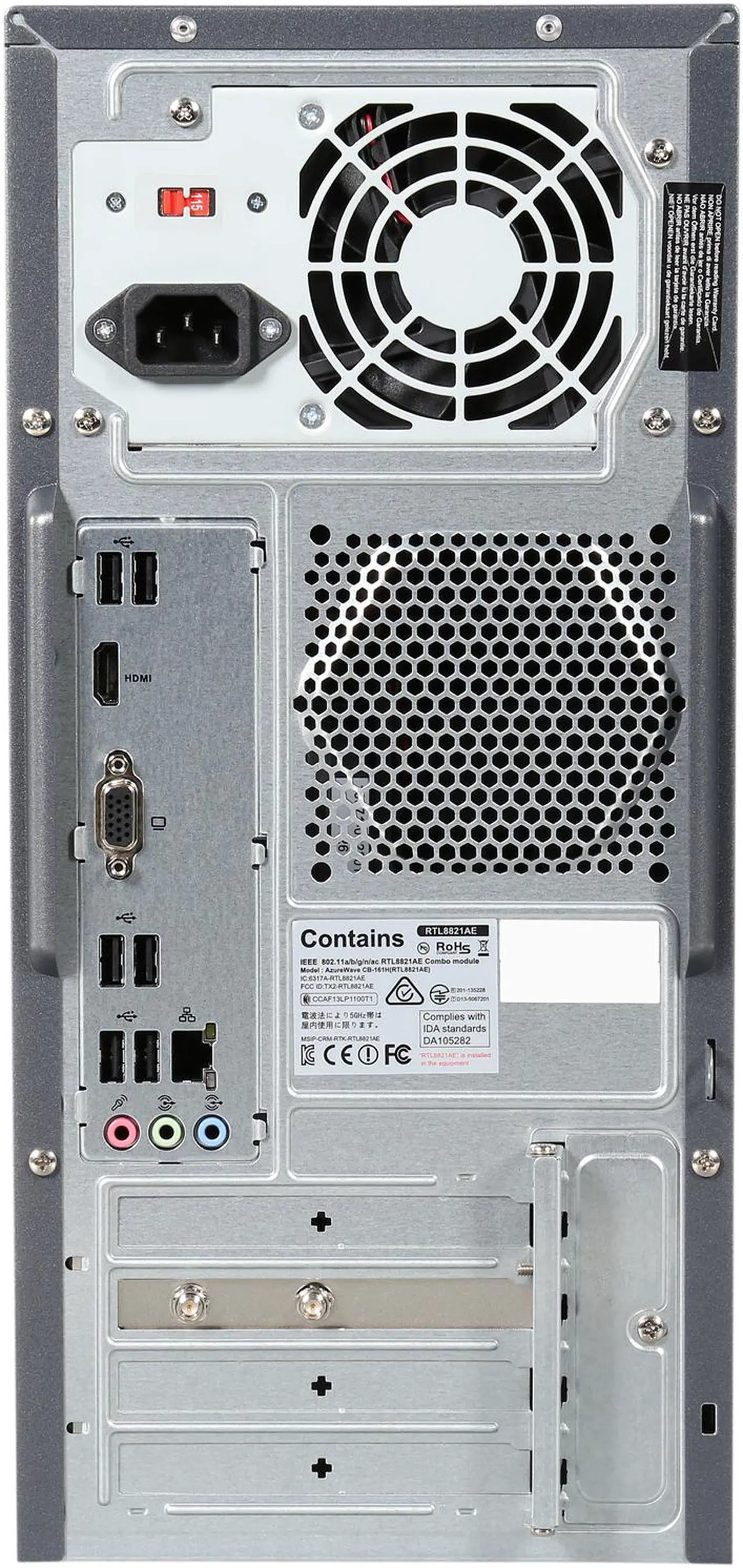 Alt view image 6 of 6 - ASUS Desktop PC M32BF-US011S A10-Series APU A10-7800 (3.50 GHz) 16 GB DDR3 3 TB HDD AMD Radeon R7 Windows 8.1 64-Bit