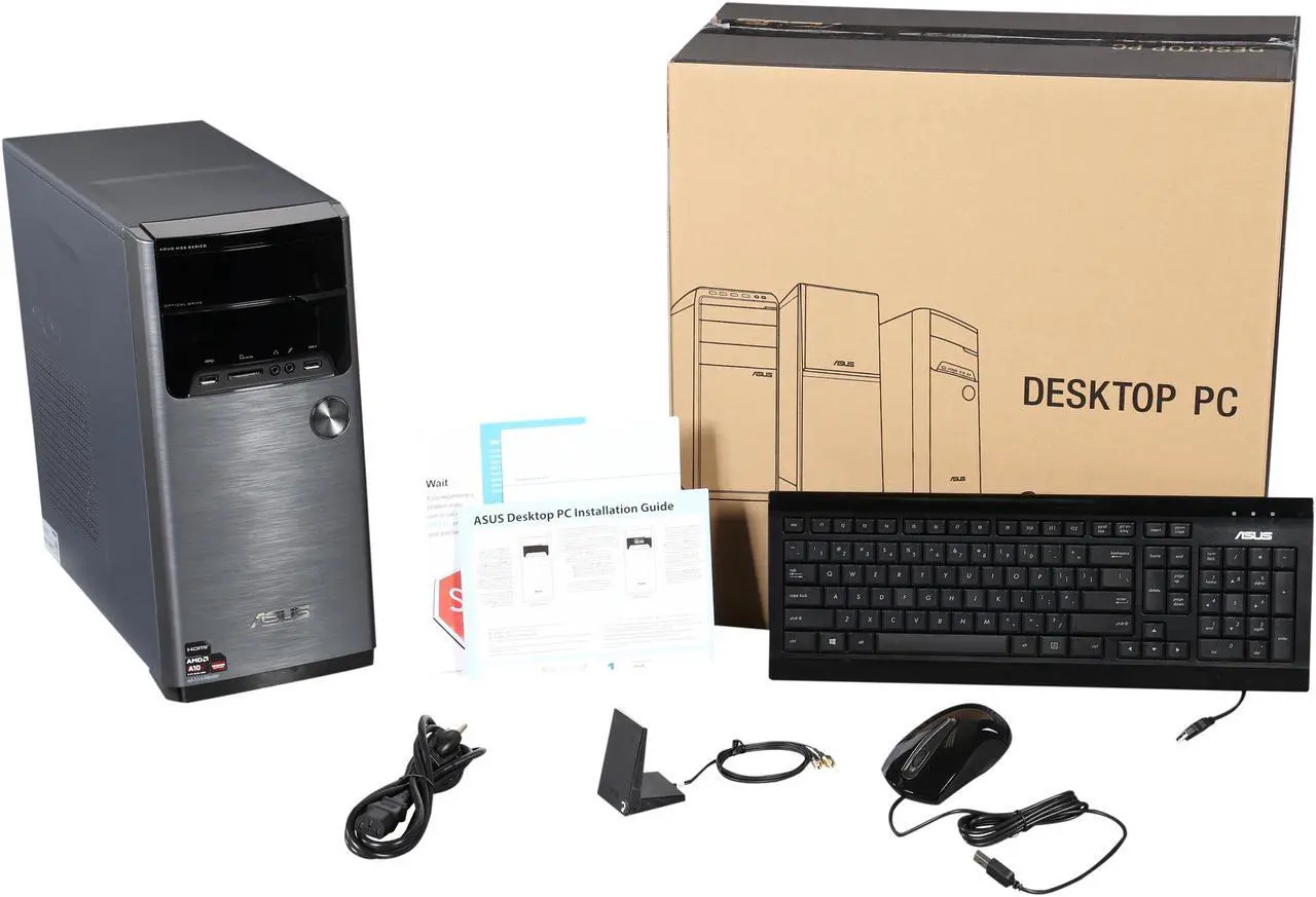 Alt view image 7 of 6 - ASUS Desktop PC M32BF-US011S A10-Series APU A10-7800 (3.50 GHz) 16 GB DDR3 3 TB HDD AMD Radeon R7 Windows 8.1 64-Bit