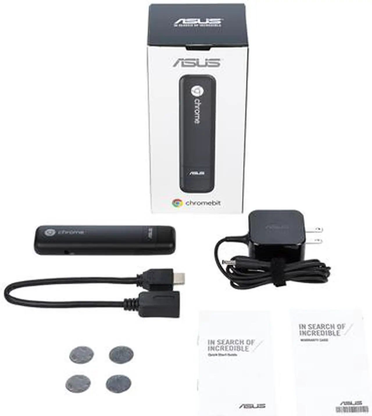 Alt view image 2 of 3 - ASUS Chromebit B013C - RockChip 3288-C - 2 GB RAM - 16 GB Flash - Quad-Core ARM Mali-T764 - Chrome OS - Mini Stick PC