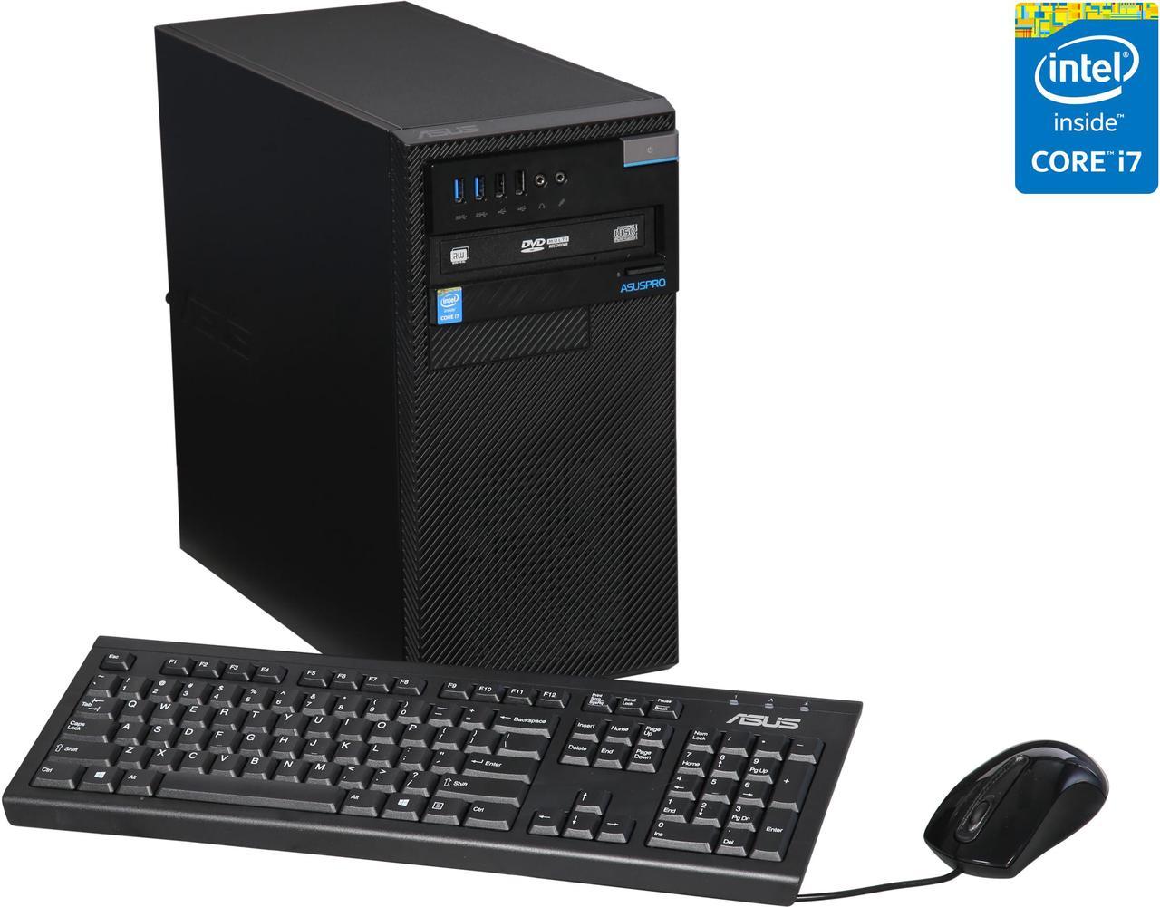 ASUS Desktop Computer D510MT-I747900014 Intel Core i7-4790 8GB DDR3 1TB HDD Intel HD Graphics 4600 Windows 7 Professional 64-Bit Preinstalled + Windows 10 Pro Key