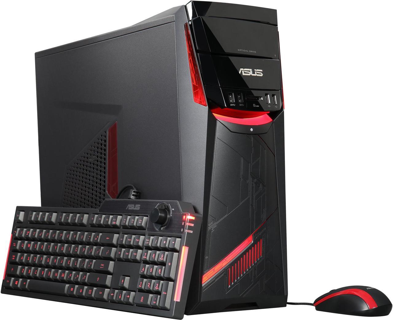 ASUS G11CD Gaming Desktop, Intel Core i7 Processor, GeForce GTX 1050, 1TB 7200RPM HDD, 8GB DDR4 RAM, Customizable RGB lighting, Mid Tower, Windows 10 pre-installed