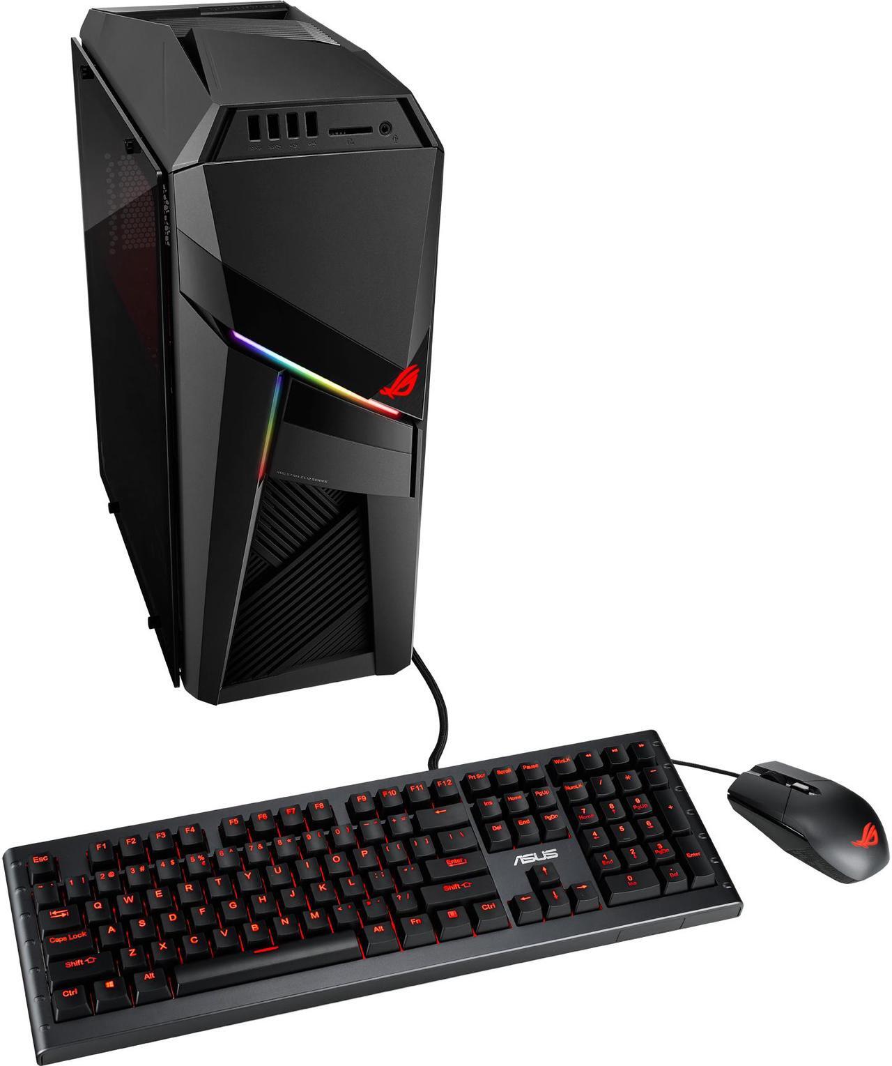 Main image of ASUS Desktop Computer G Series GL12CM-DS761 Intel Core i7-8700K 8GB DDR4 1TB HDD 256GB SSD GeForce GTX 1060 Windows 10 Home 64-Bit