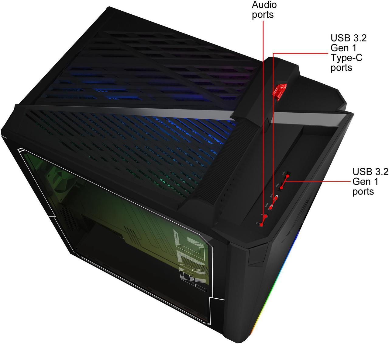 Alt view image 11 of 12 - ASUS Gaming Desktop ROG Strix GA35DX-XS99X AMD Ryzen 9 3950X 32GB DDR4 2TB HDD 1TB SSD GeForce RTX 2080 Ti Windows 10 Pro 64-bit