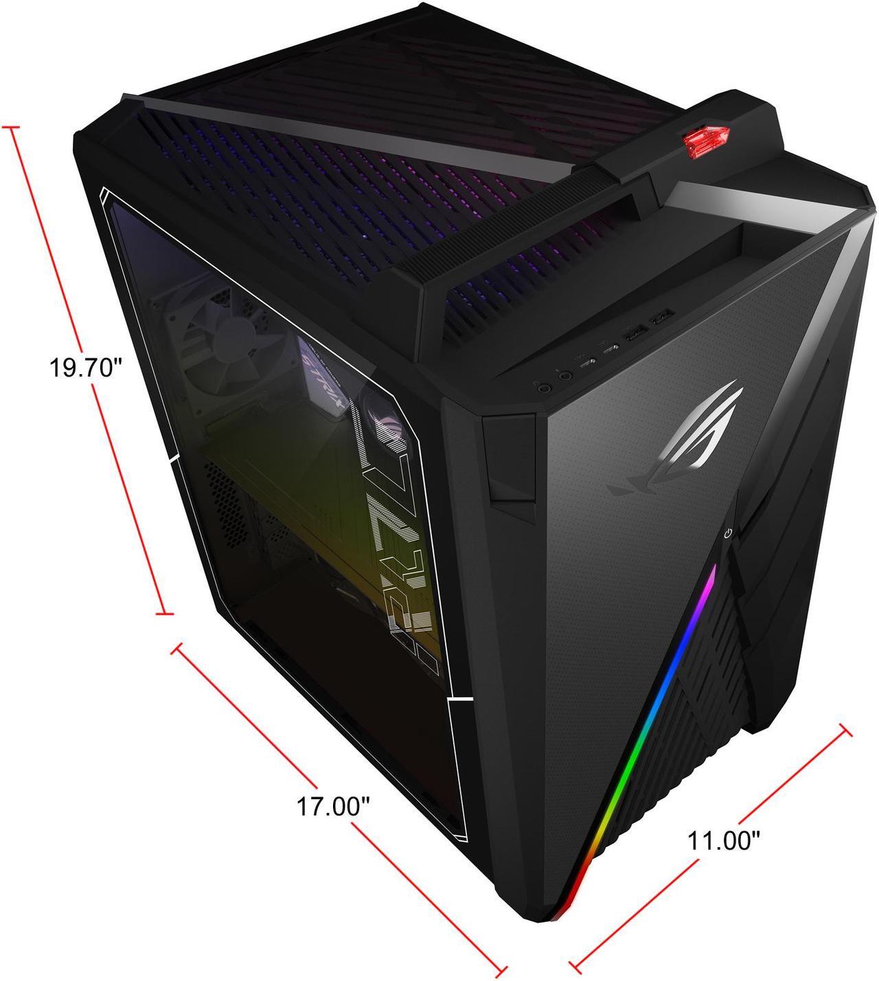 Alt view image 8 of 12 - ASUS Gaming Desktop ROG Strix GA35DX-XS99X AMD Ryzen 9 3950X 32GB DDR4 2TB HDD 1TB SSD GeForce RTX 2080 Ti Windows 10 Pro 64-bit