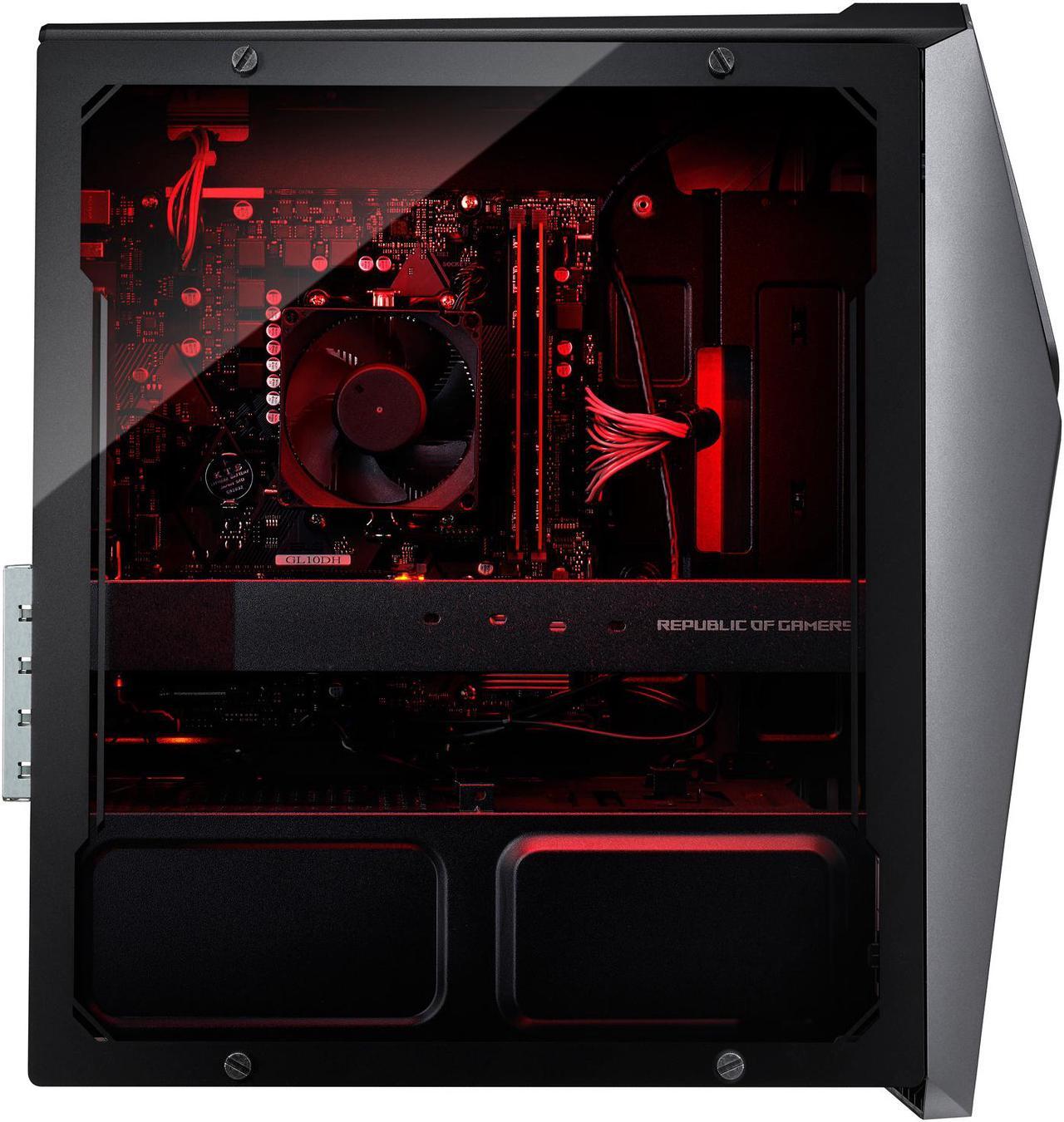 Alt view image 3 of 10 - ROG Strix GL10DH Gaming Desktop PC, AMD Ryzen 5 3400G, GeForce GTX 1650, 8 GB DDR4 RAM, 512 GB PCIe SSD, Wi-Fi 5, Windows 10 Home, GL10DH-PH552