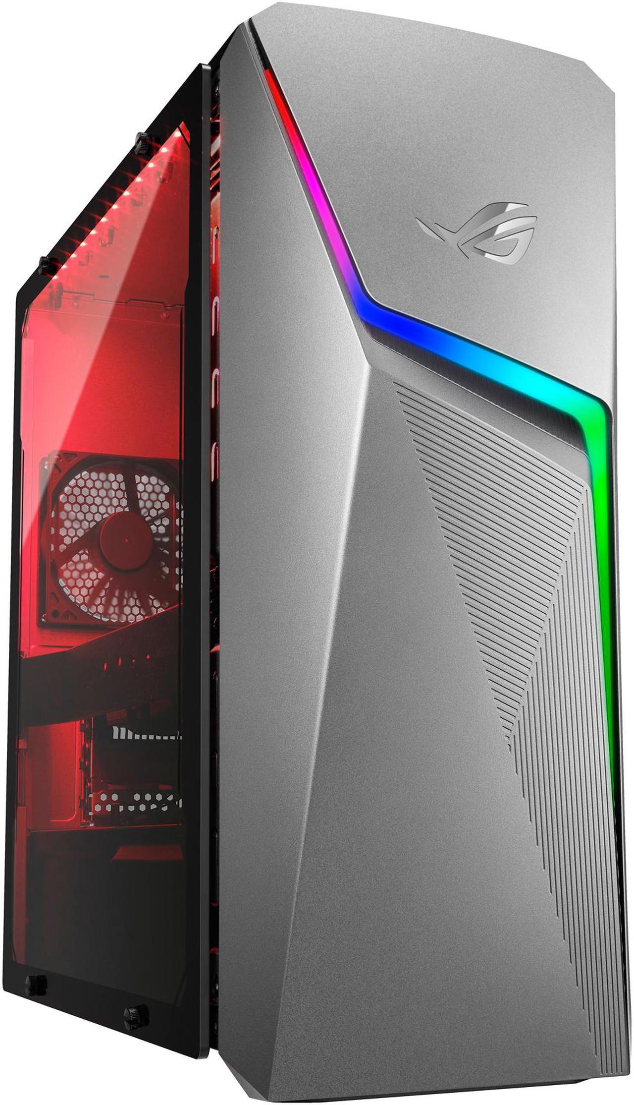 Main image of ROG Strix GL10DH Gaming Desktop PC, AMD Ryzen 5 3400G, GeForce GTX 1650, 8 GB DDR4 RAM, 512 GB PCIe SSD, Wi-Fi 5, Windows 10 Home, GL10DH-PH552