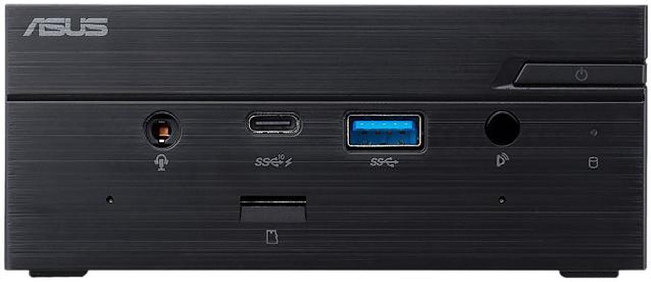 Main image of ASUS PN62 MiniPC with Intel Core i5-10210U, 8 GB RAM, M.2 256 GB, Win10 Pro (HDMI, USB-C (DP Alt-mode), 802.11ax WiFi 6, Bluetooth 5, Gigabit LAN, SD Card Reader, VESA Mount) PN62-B5044ZD