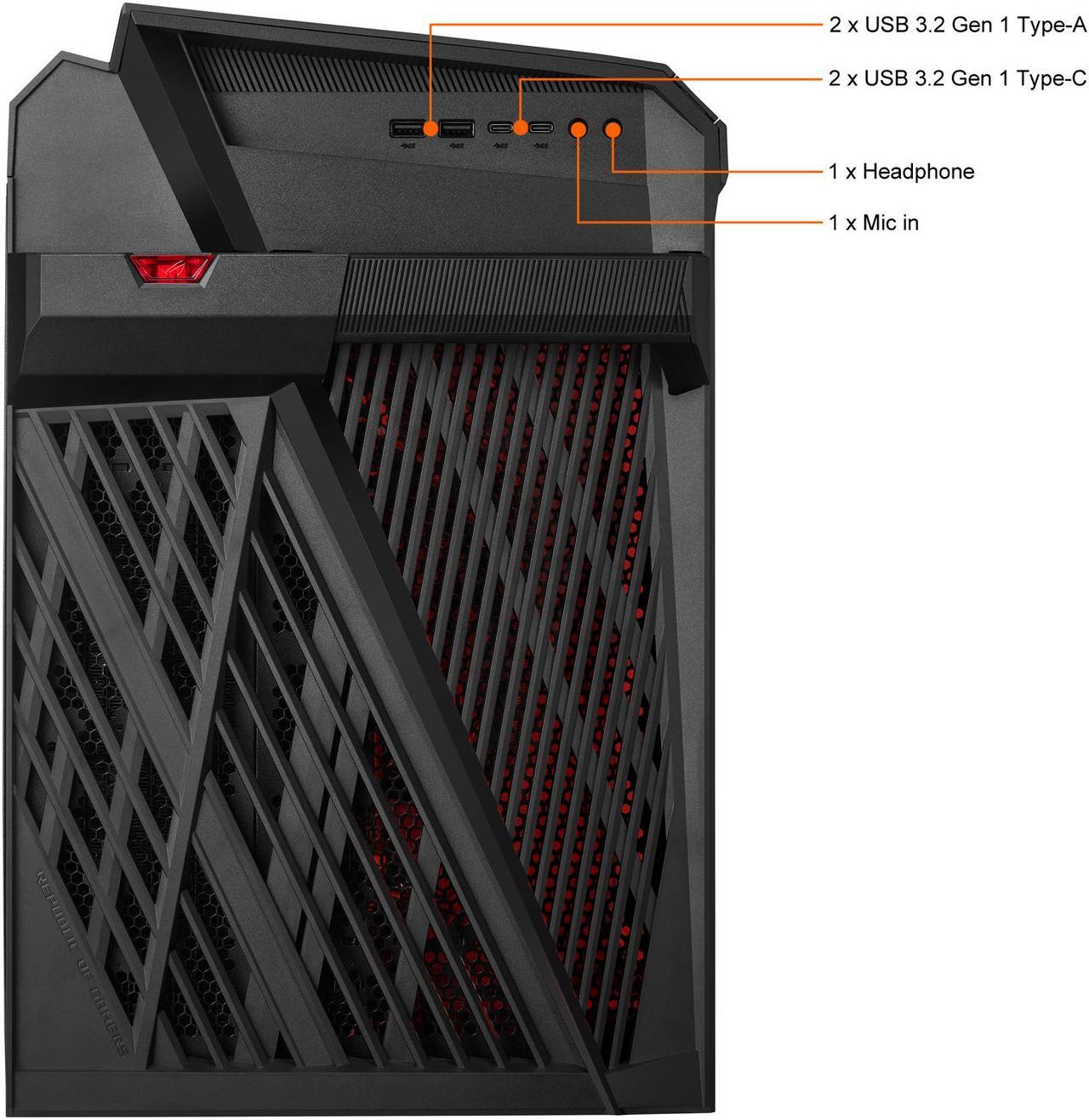 Alt view image 11 of 12 - ROG Strix G35CG Gaming Desktop PC, GeForce RTX 3080, Factory Overclocked Intel Core i9-11900KF, 32GB DDR4 RAM, 1TB PCIe SSD + 2TB HDD, Dual Hot-Swap SSD Bays, Windows 10 Pro, G35CG-XB988