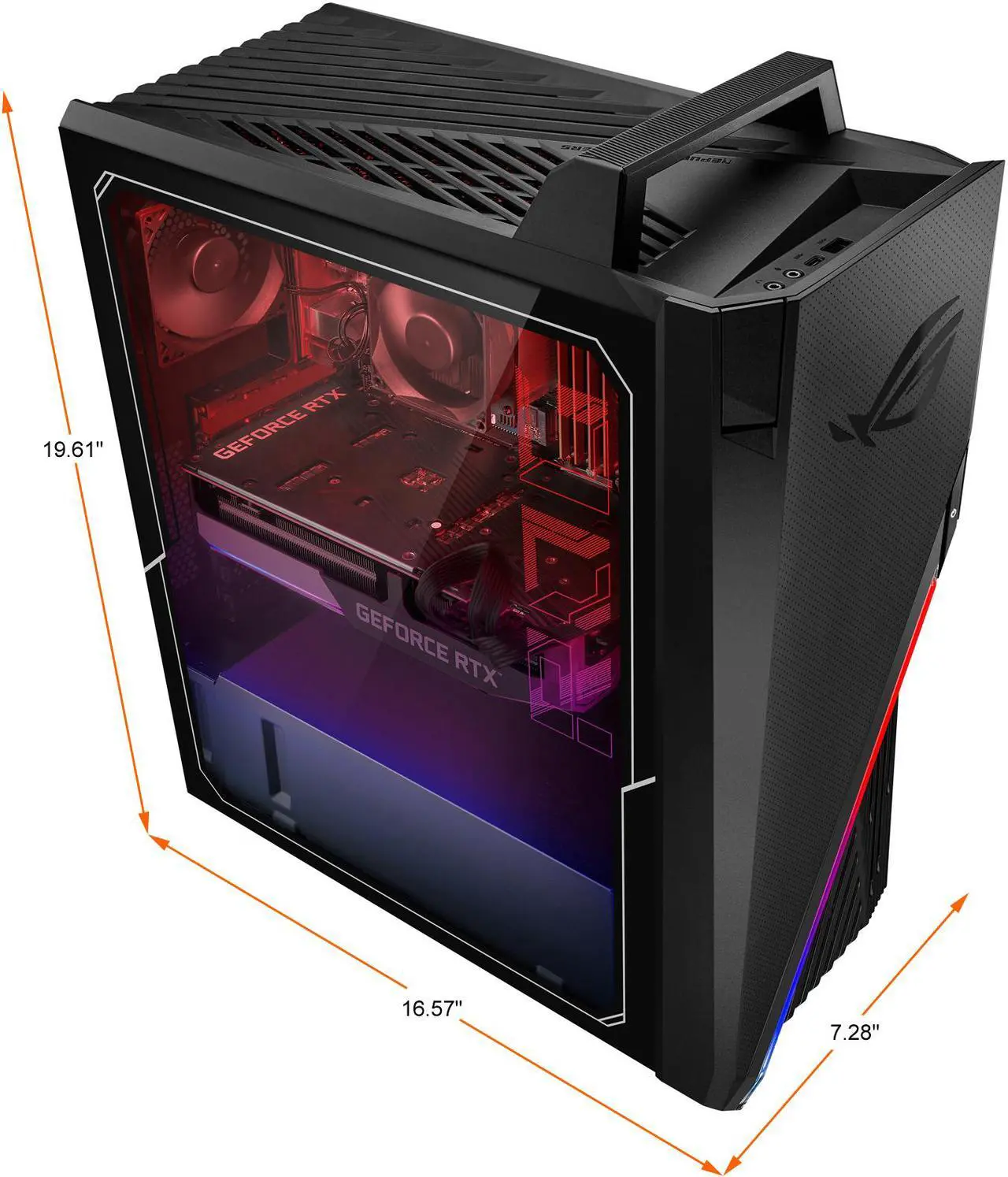 Alt view image 6 of 8 - ASUS ROG Strix GA15 Gaming Desktop PC, AMD Ryzen 5 5600X, NVIDIA GeForce RTX 3070, 16GB DDR4 RAM, 512GB SSD, Wi-Fi 6, Windows 10 Home, GA15DK-DB574